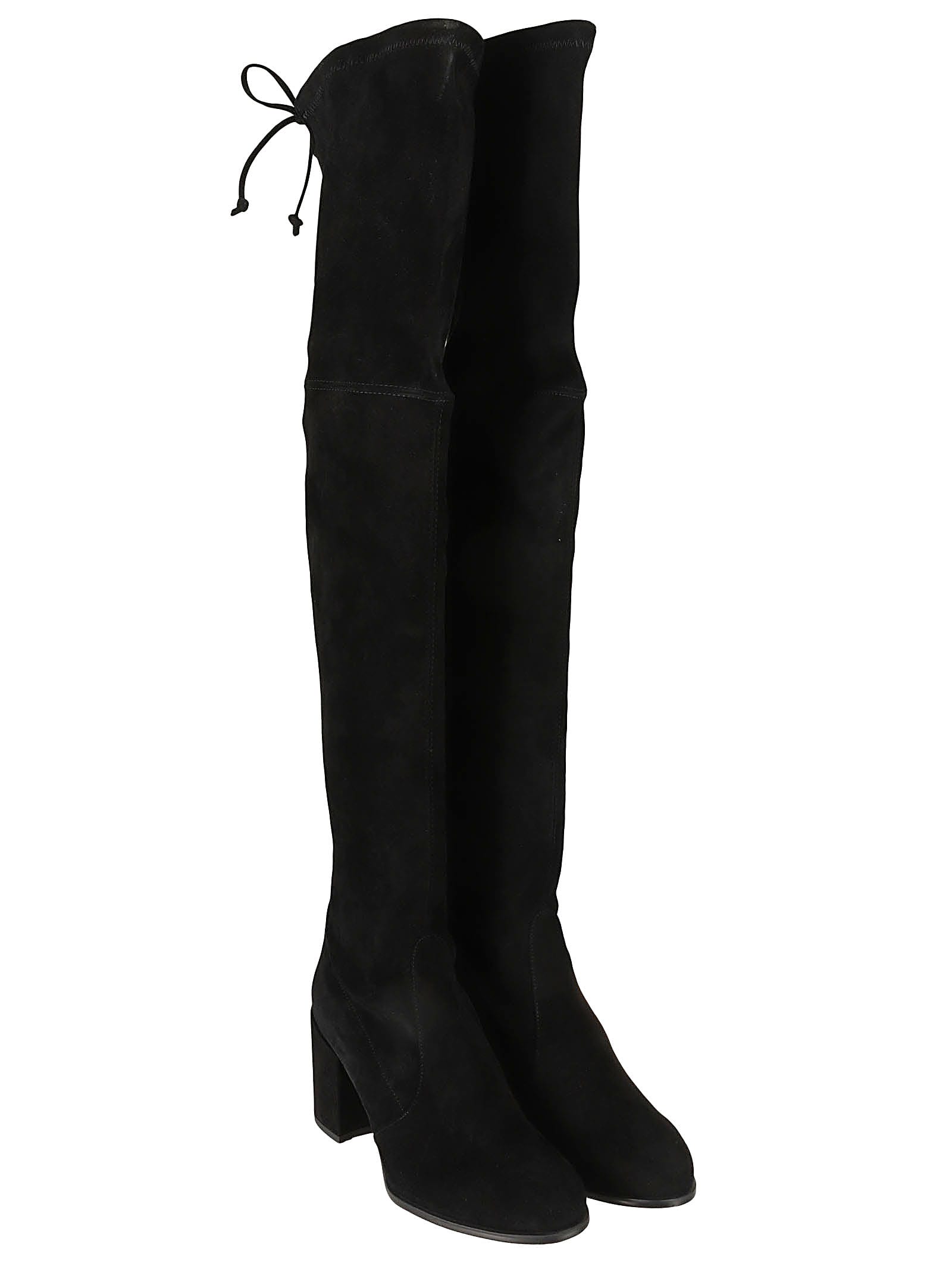 Shop Stuart Weitzman Tieland Boots In Blk Black