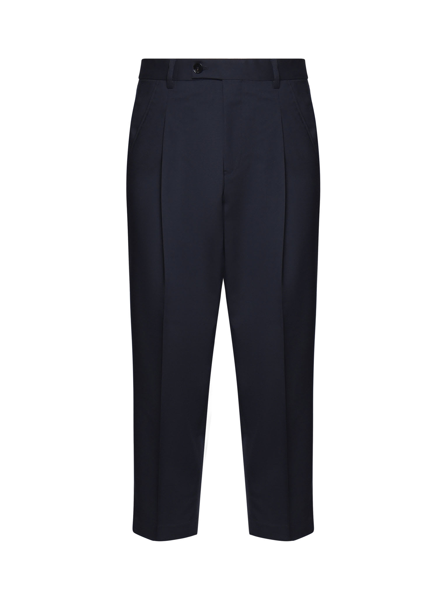 Virgin Wool Blend Trousers