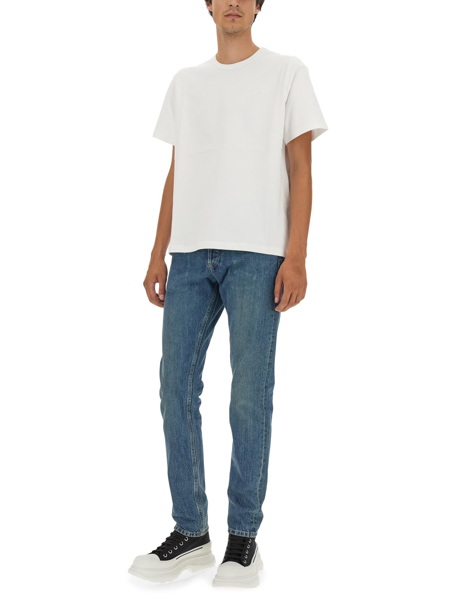 Alexander Mcqueen T-shirt In Bianco