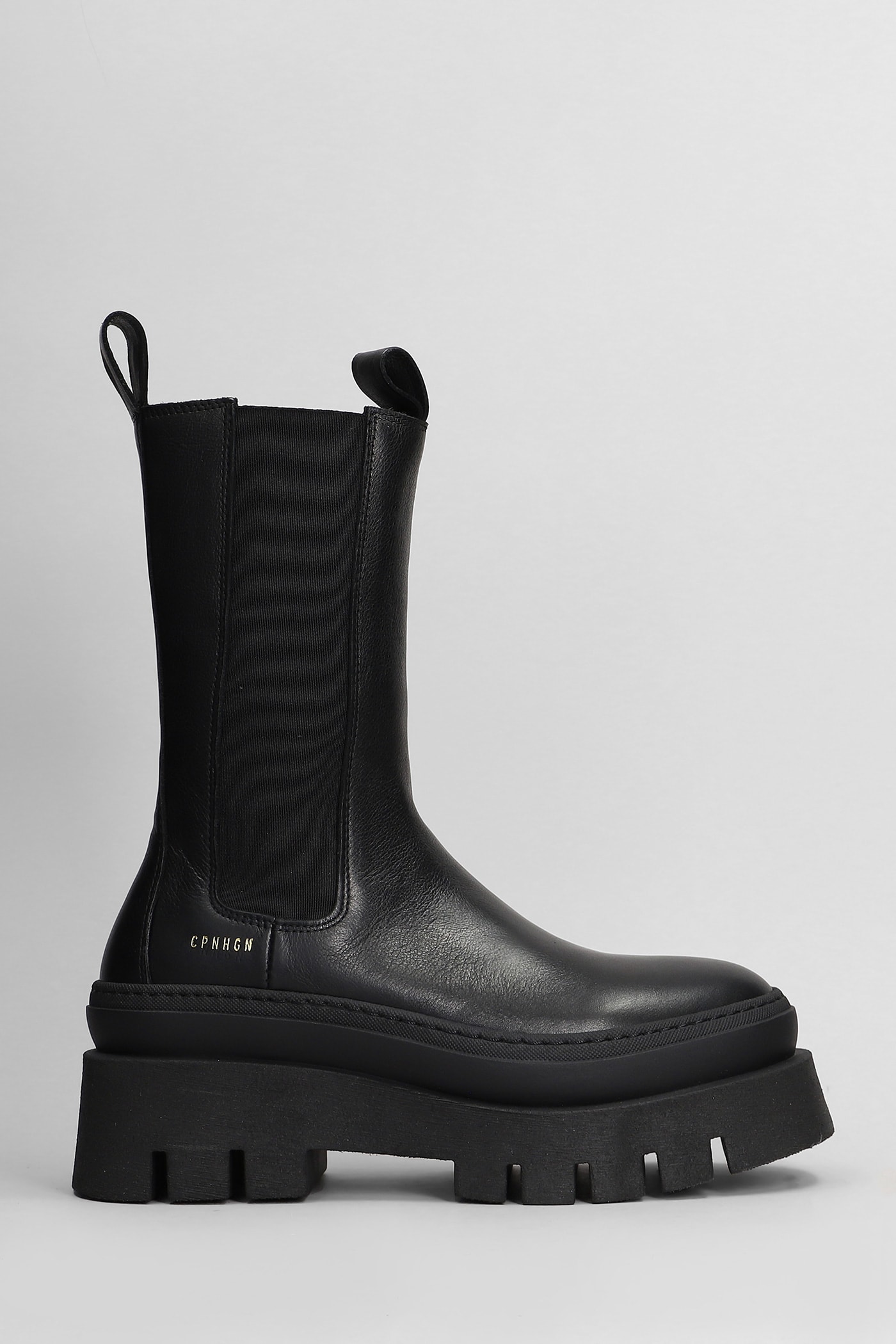 Cph 685 Combat Boots In Black Leather