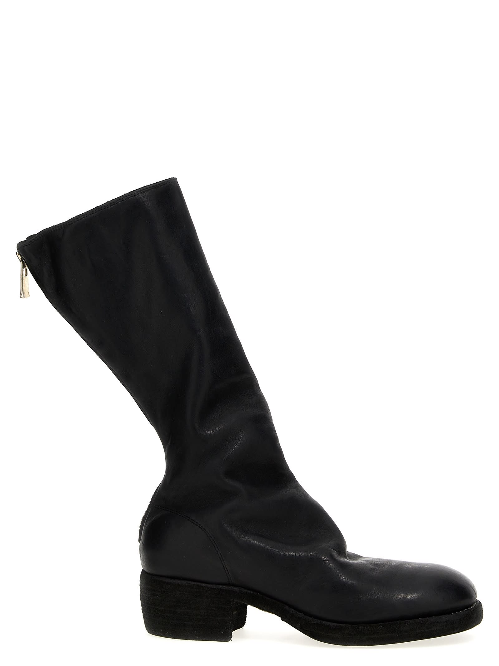 Shop Guidi 789zx Ankle Boots In Black