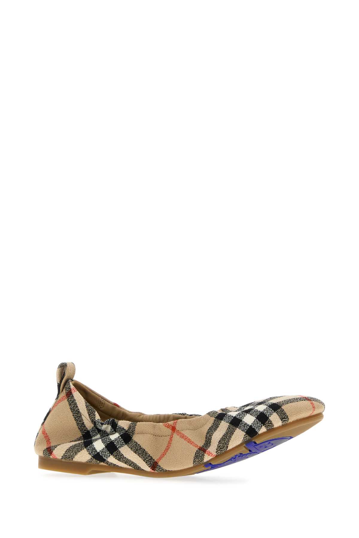 Burberry Embroidered Fabric Ballerinas In Multi