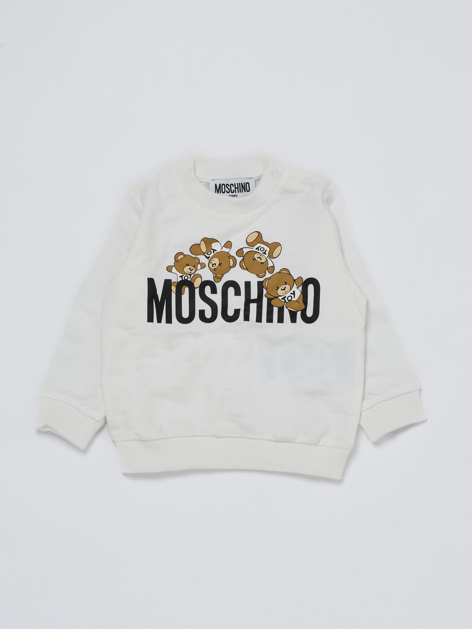 Moschino Babies' Sweatshirt Sweatshirt In Bianco
