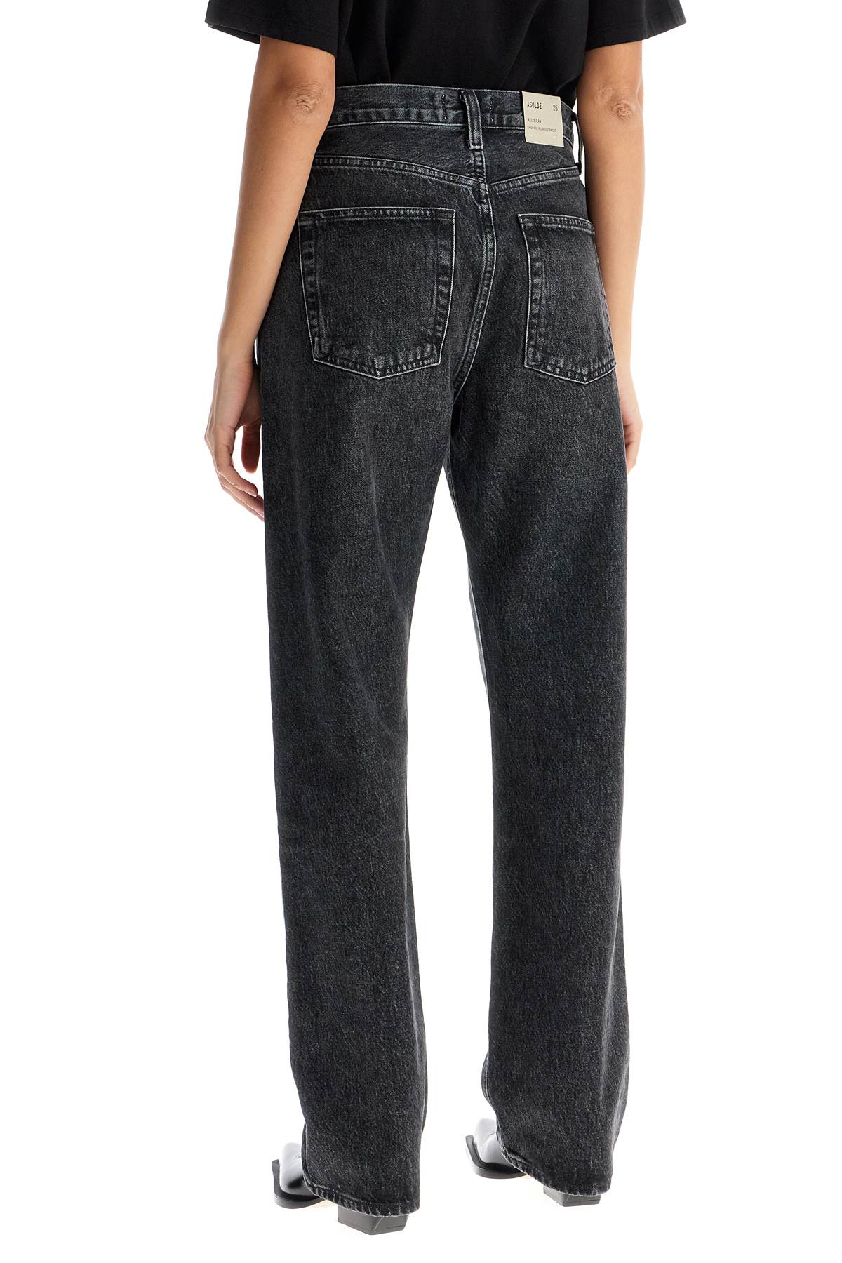 Agolde Lana Crop Mid Rise Vintage Straight Jean In Rhyme