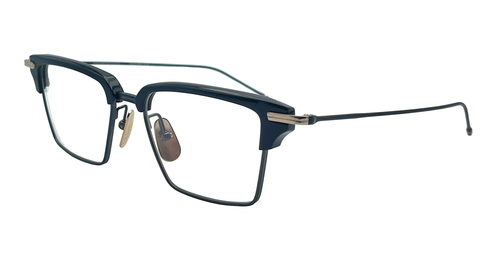 Shop Thom Browne Rectangular Eyeglasses - Black Rx Glasses
