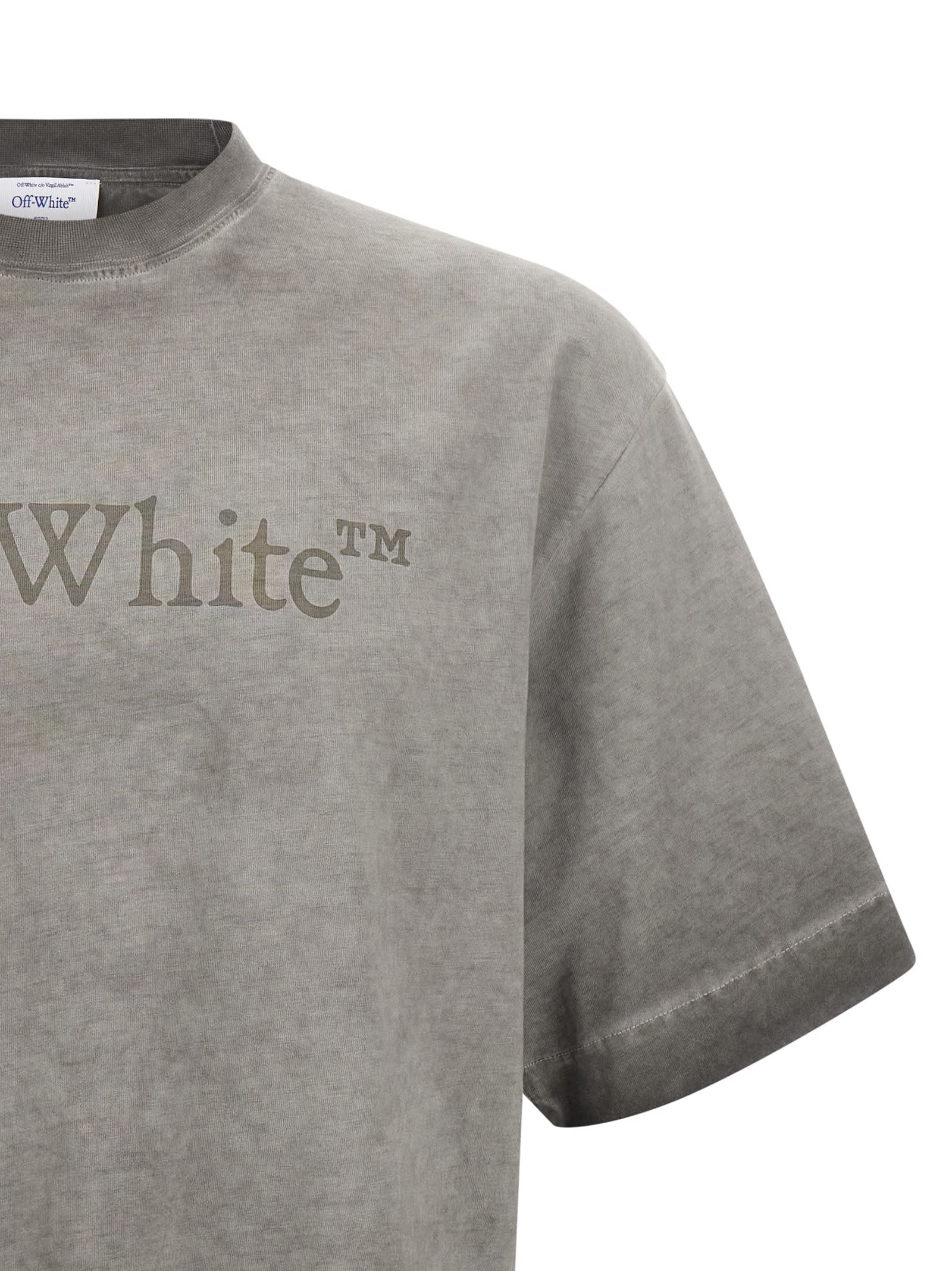 Off-white Skateboarding Inspired Crew Neck T-shirt In Gray