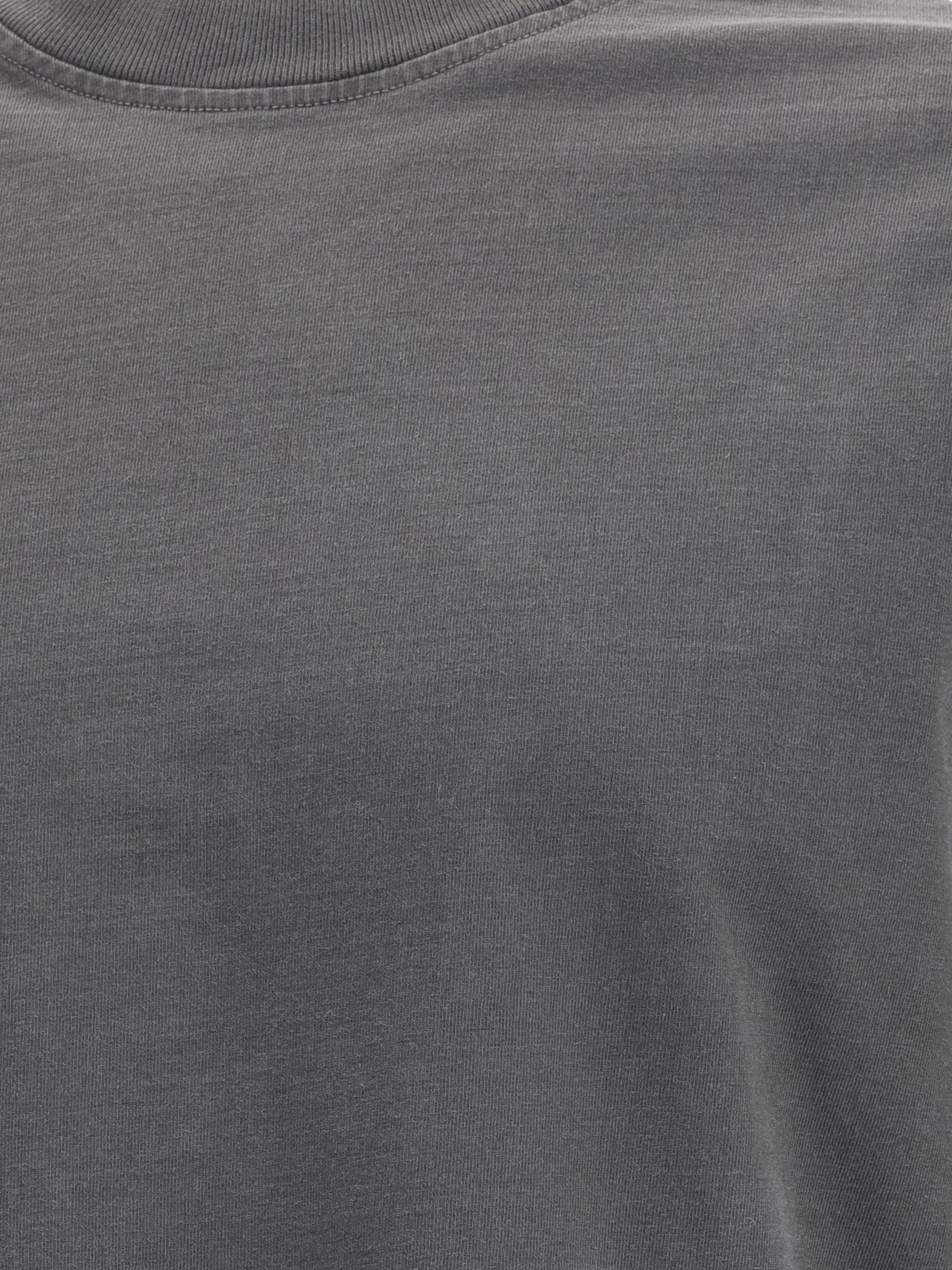 Agolde Long-sleeve Drop-shoulder T-shirt In Gray