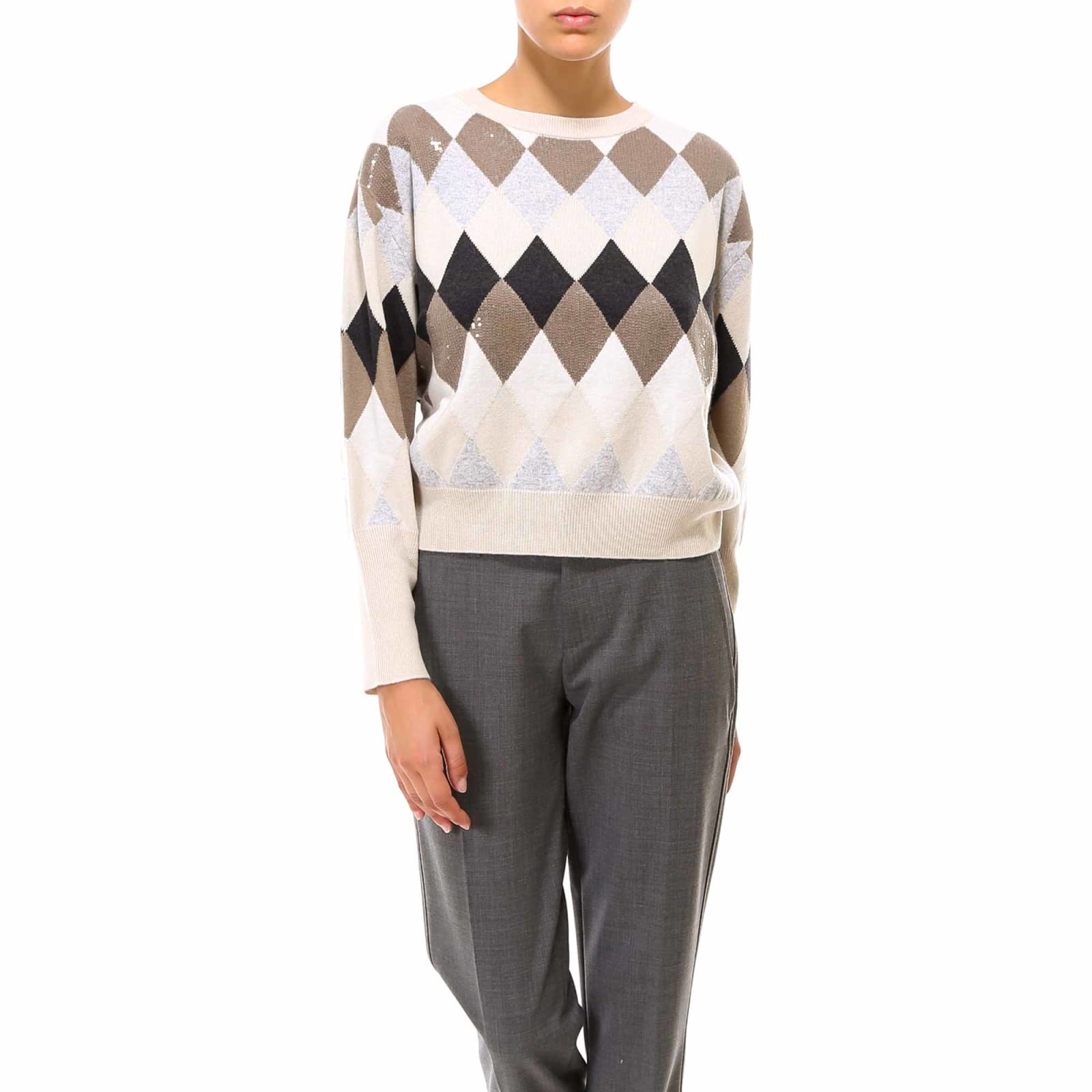 Brunello Cucinelli Sweater In Beige | ModeSens