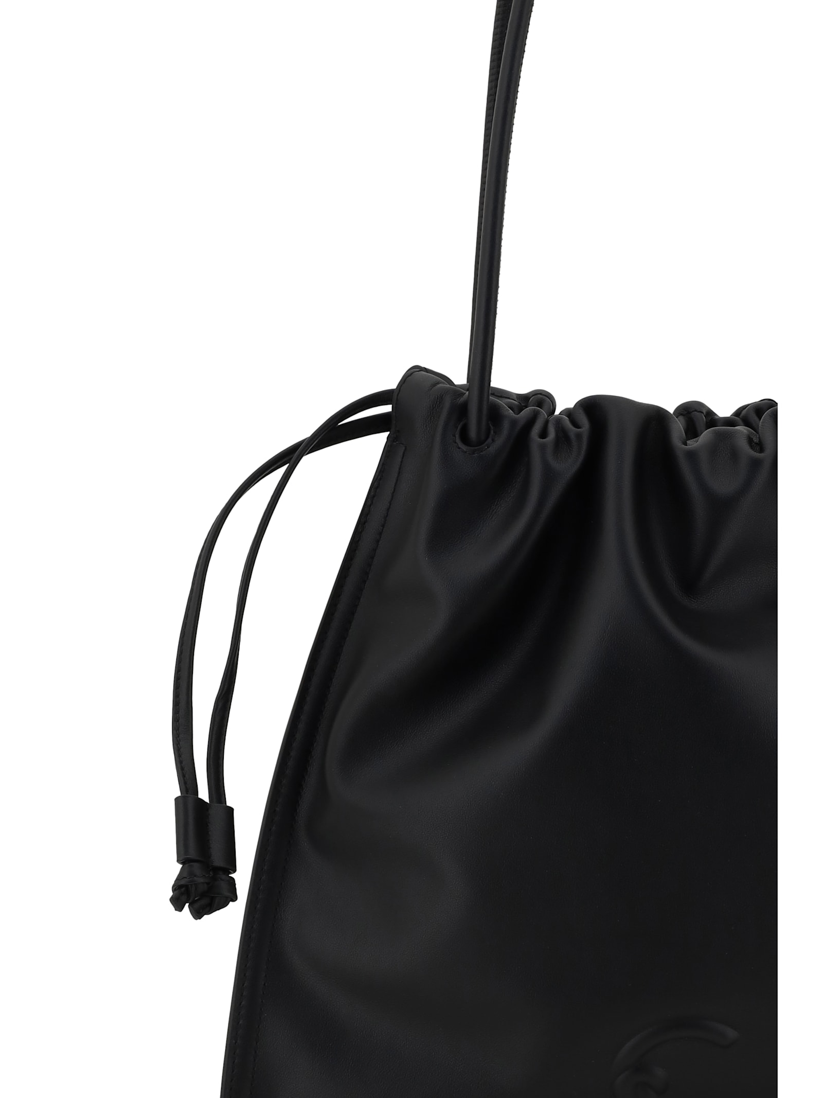 Coccinelle Dulse Large Black Shoulder Bag In Black