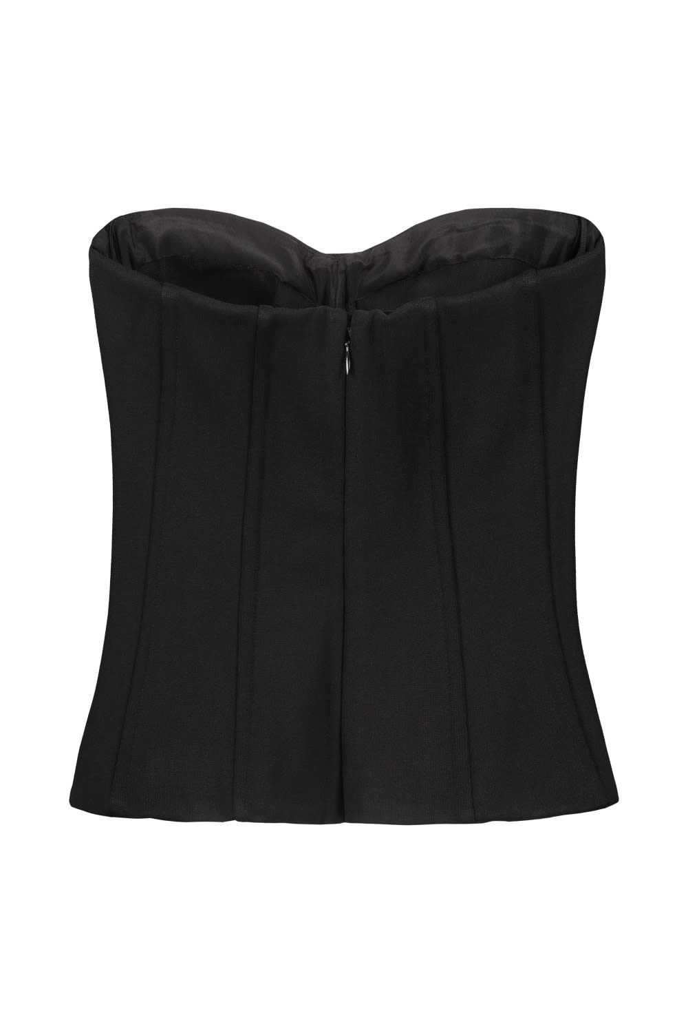 Shop Wardrobe.nyc Semi Matte Bustier In Blk Black