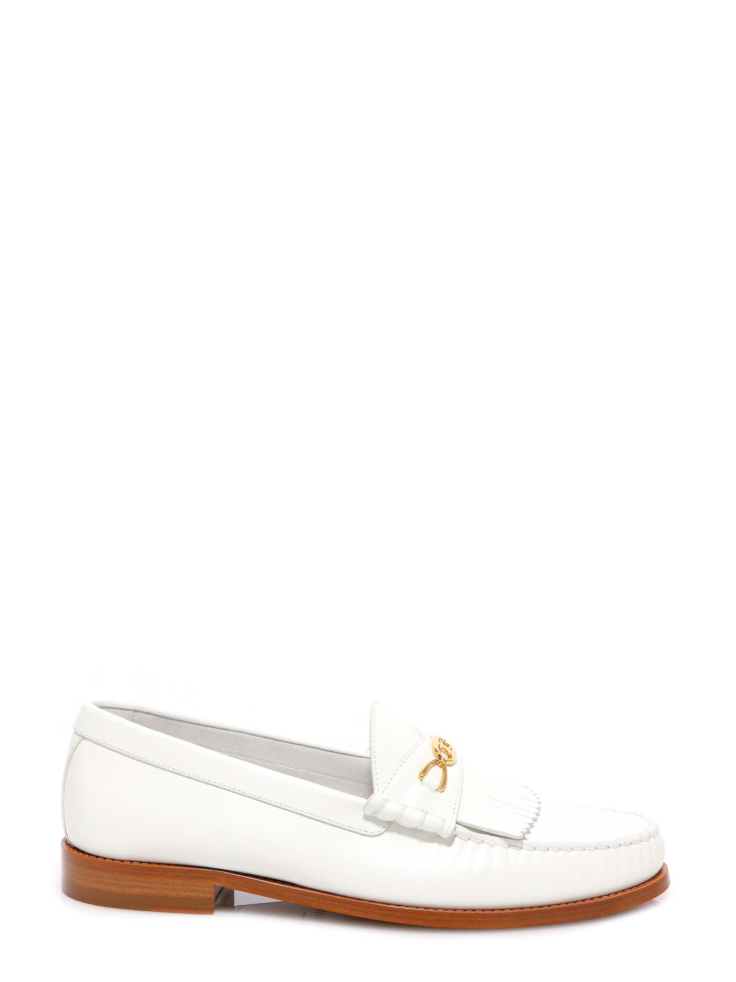 celine moccasin white