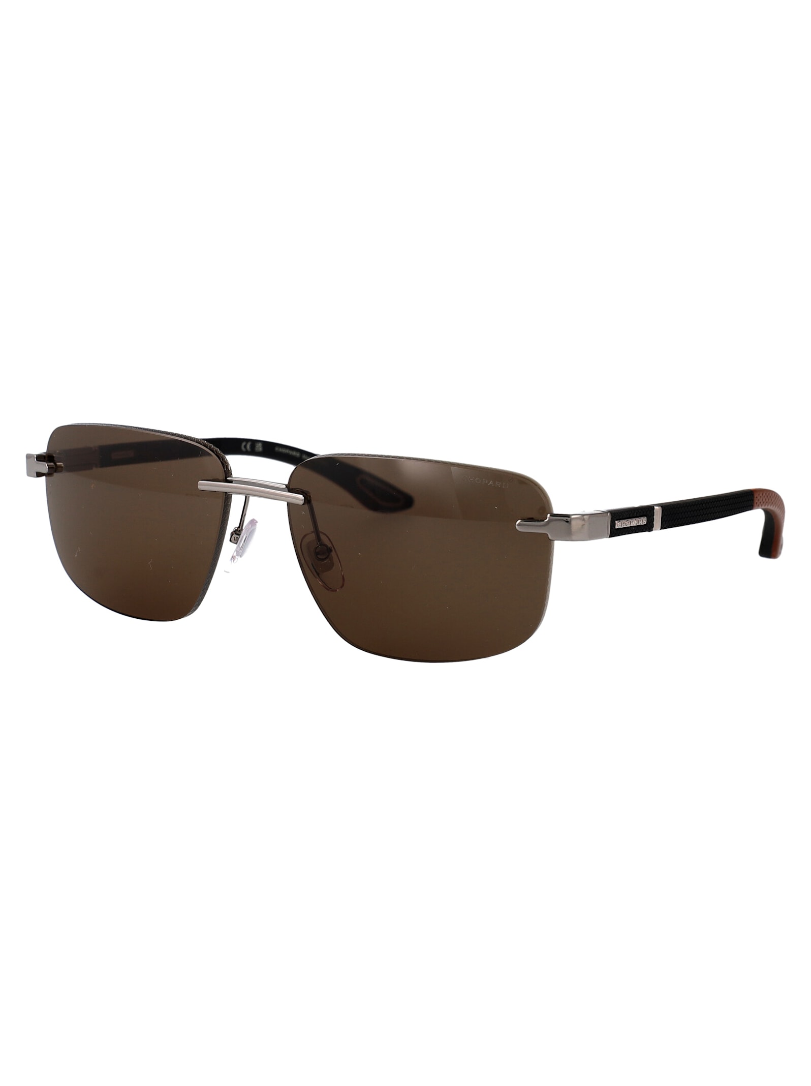 Chopard Schl22v Sunglasses In Rutenio Lucido Totale