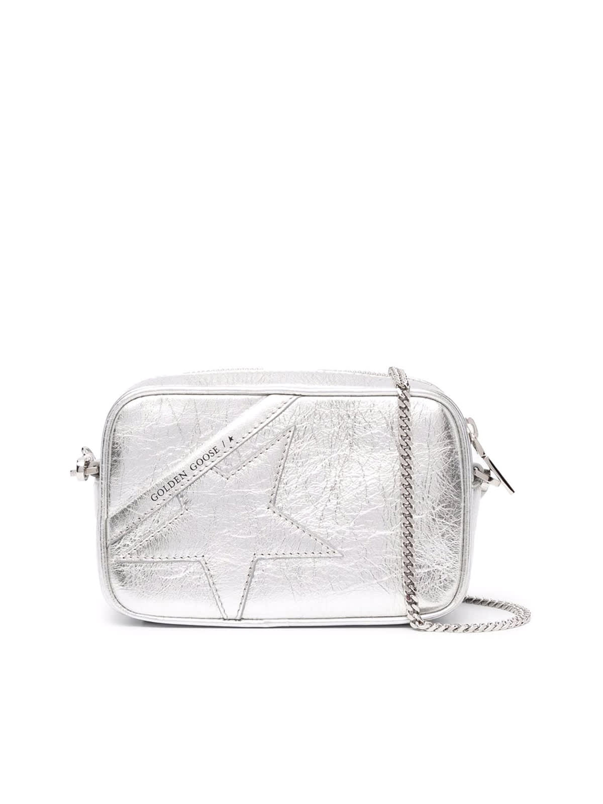 Golden Goose Mini Star Bag Wrinkled Laminated Leather Body And Star