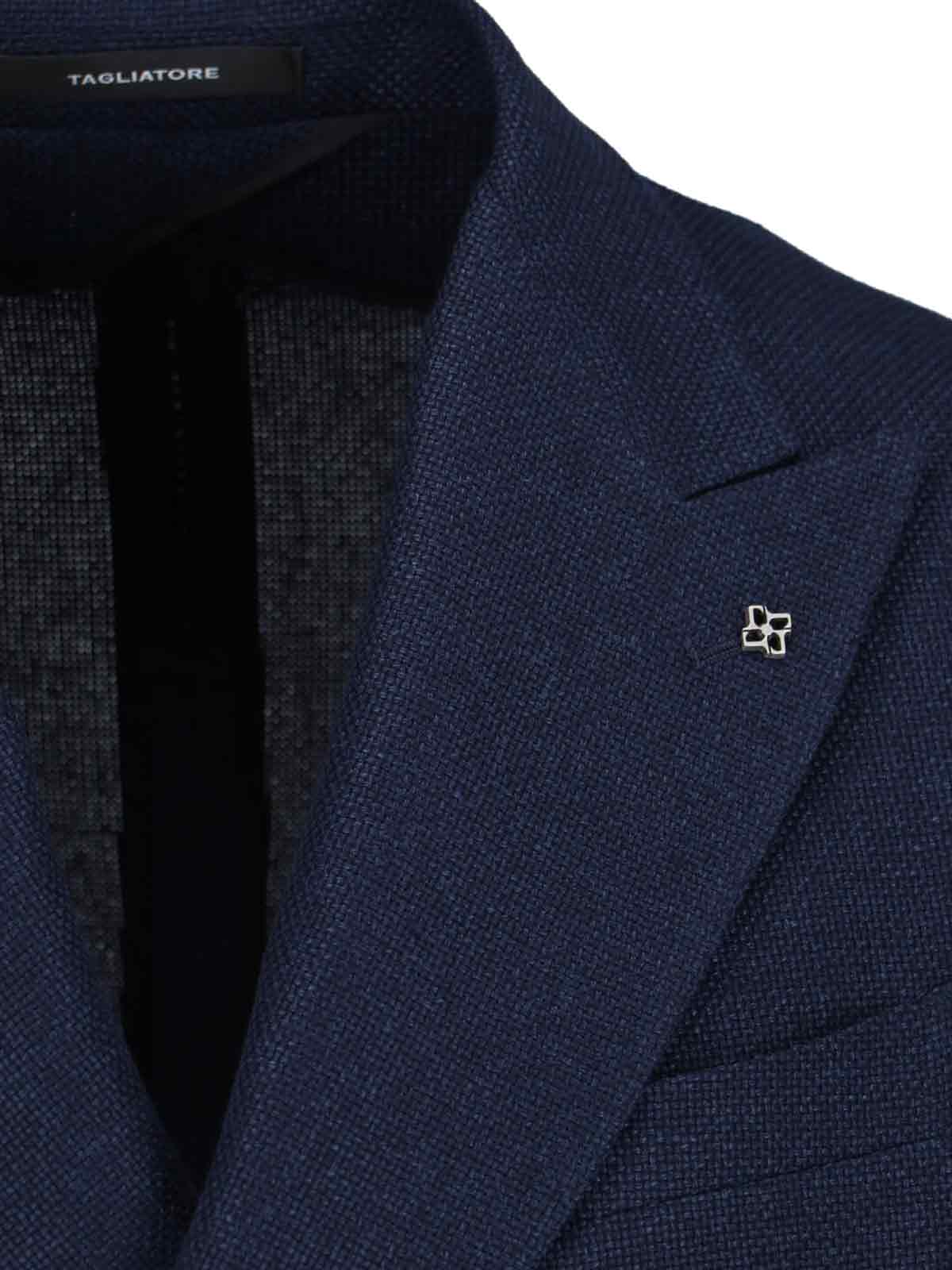 Tagliatore Double-breasted Blazer In Navy