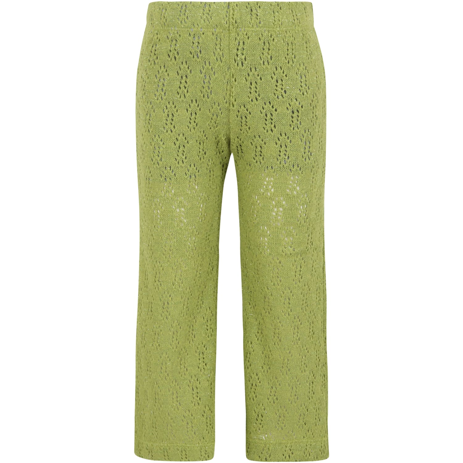 CAFFE' D'ORZO GREEN TROUSERS FOR GIRL