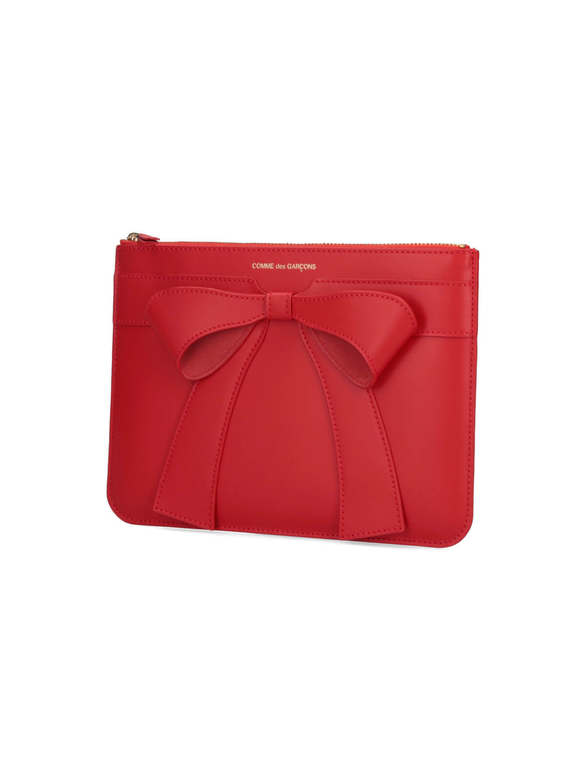 Comme Des Garçons Big Bow Wallet In Red
