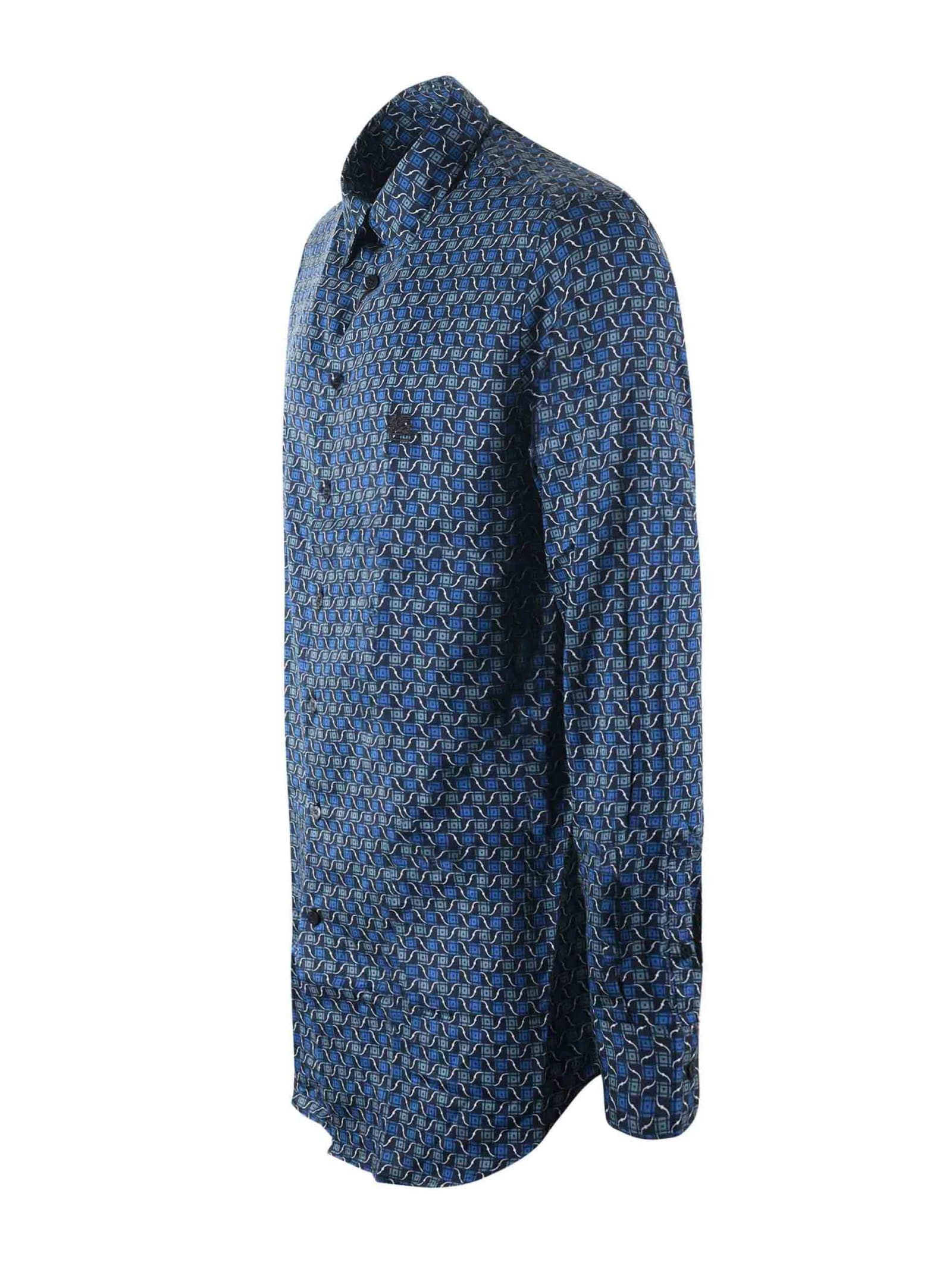 Shop Etro Shirt In Blue