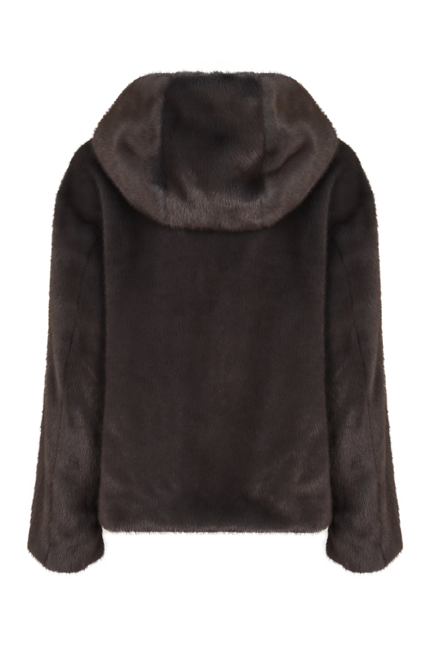 P.a.r.o.s.h . Faux Fur Jacket In Brown