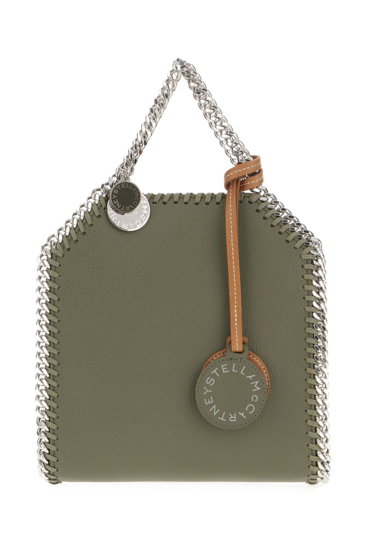 Stella Mccartney Sage Green Mirum Micro Falabella Handbag In Mud