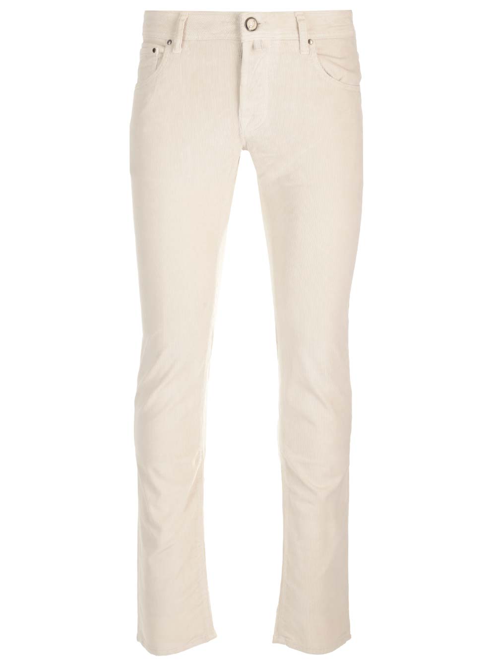 Jacob Cohen Nick Slim Trousers In Beige
