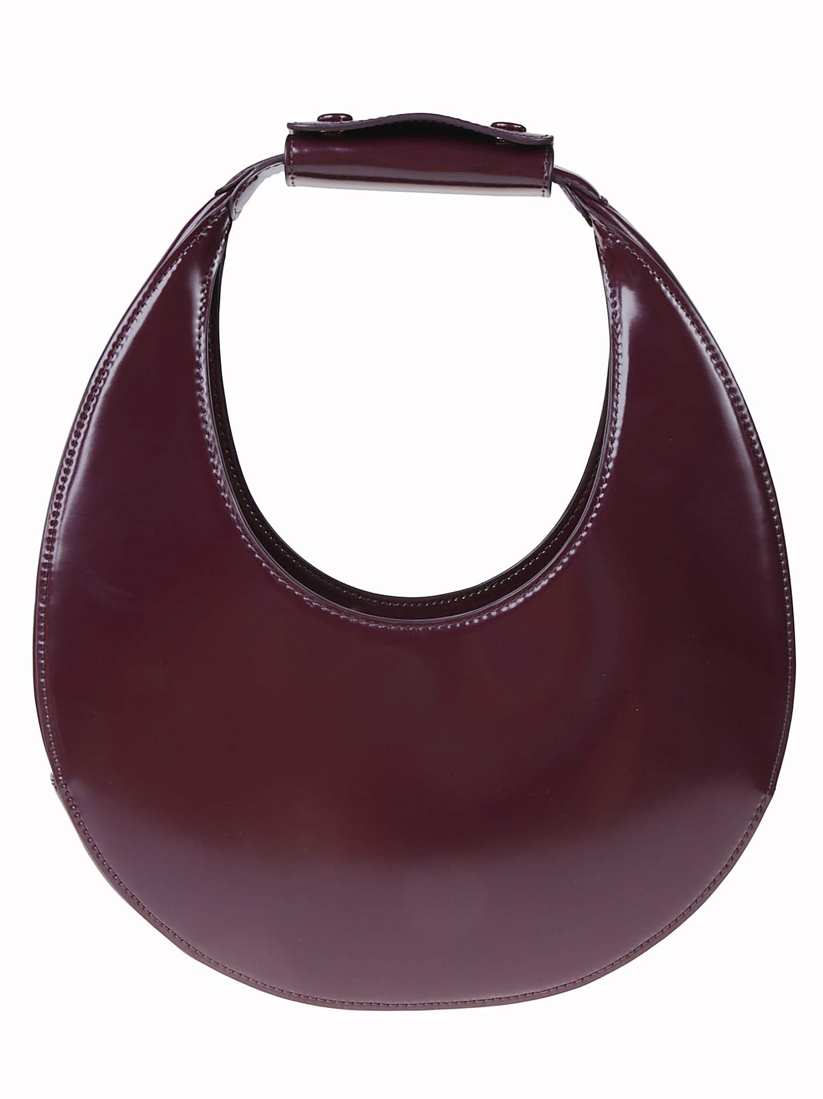 Staud Mini Moon Leather Top Handle Tote