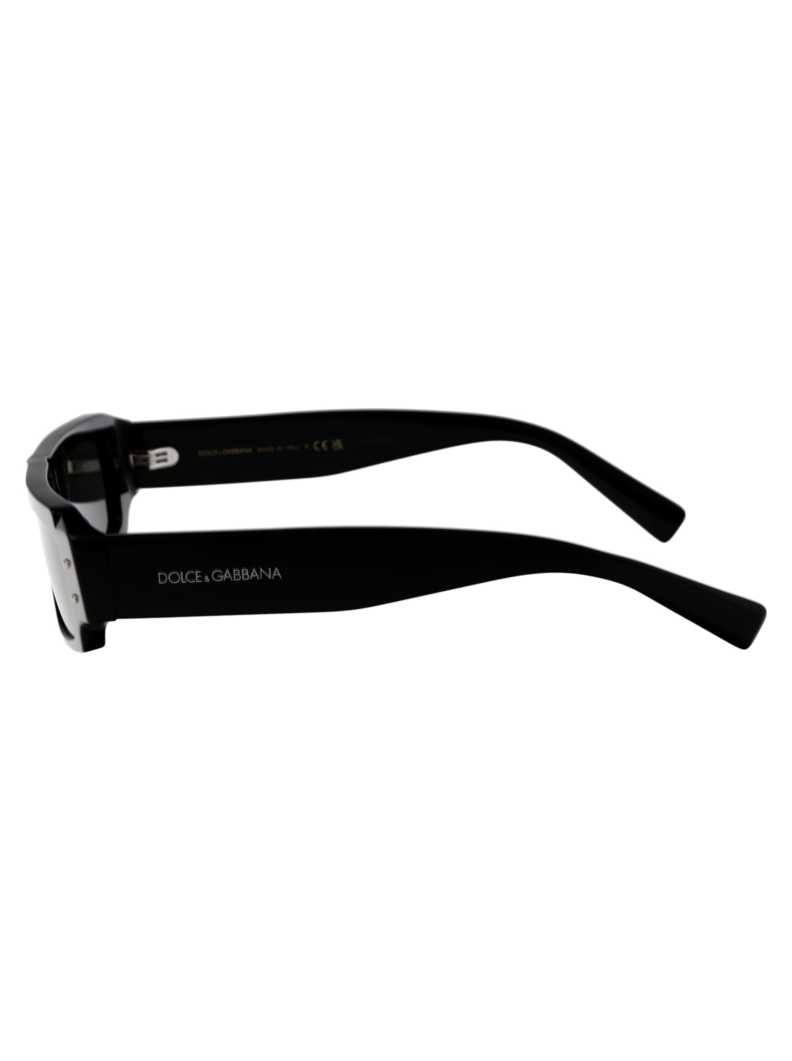 Shop Dolce &amp; Gabbana Eyewear 0dg4458 Sunglasses In 501/87 Black