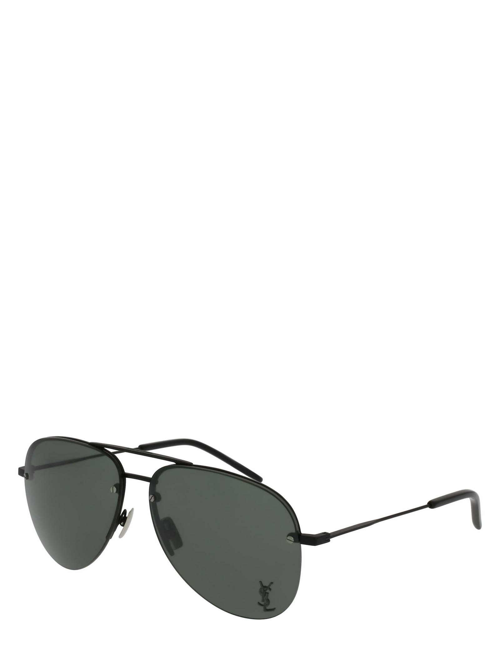 Shop Saint Laurent Classic 11 M Black Sunglasses