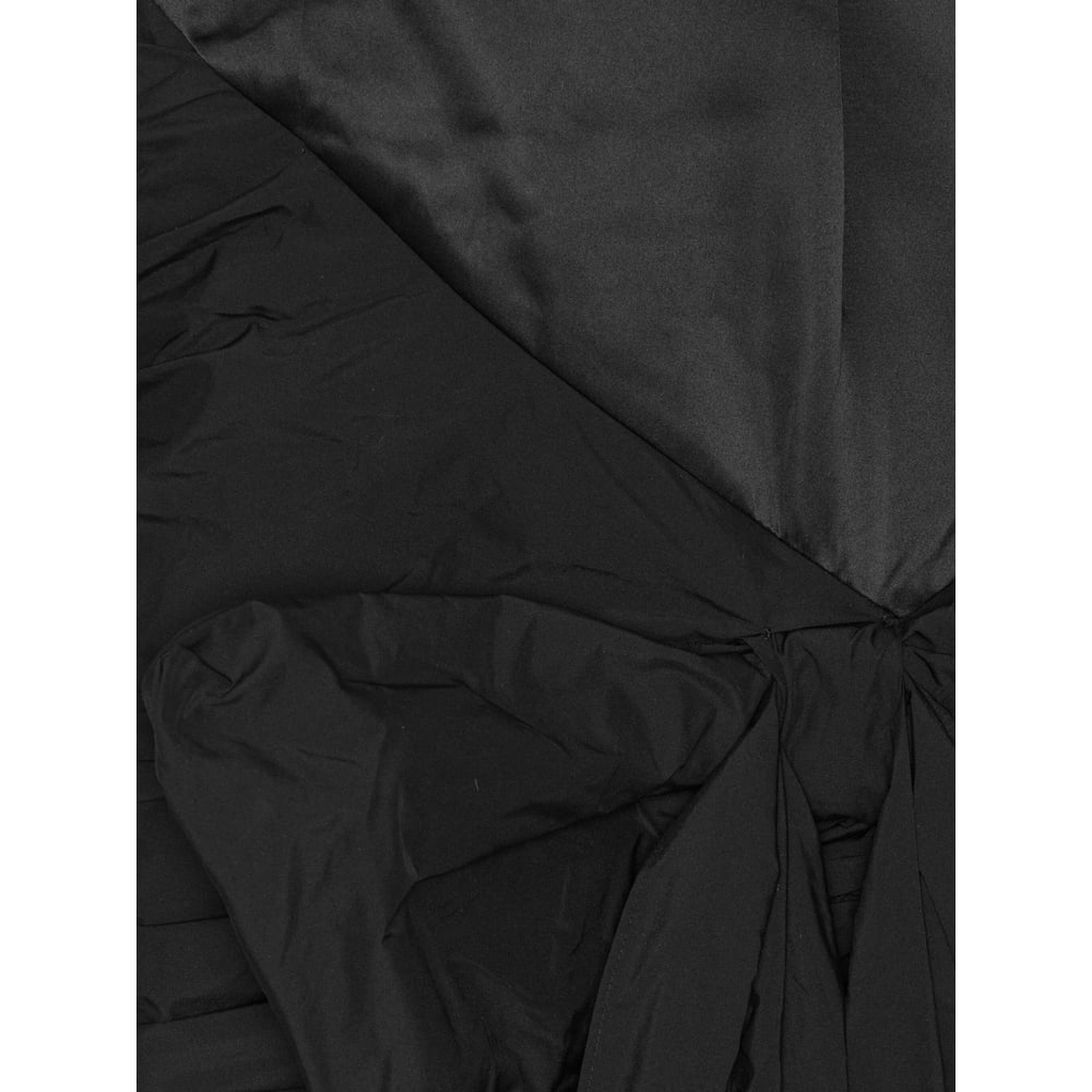 Rotate Birger Christensen Rotate Dress With Bow In Black Polyester In Black