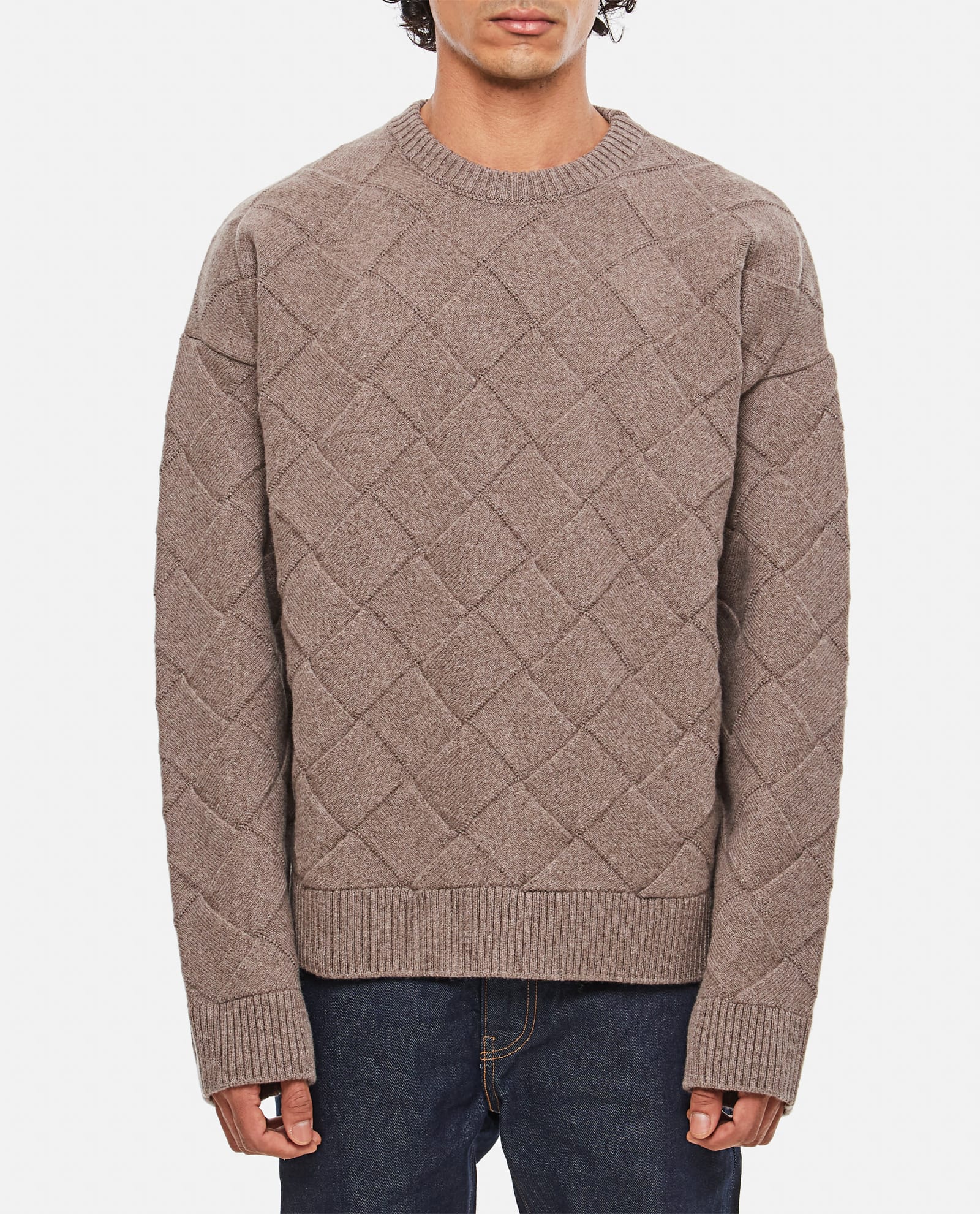 Shop Bottega Veneta 3d Knits Wool Sweater