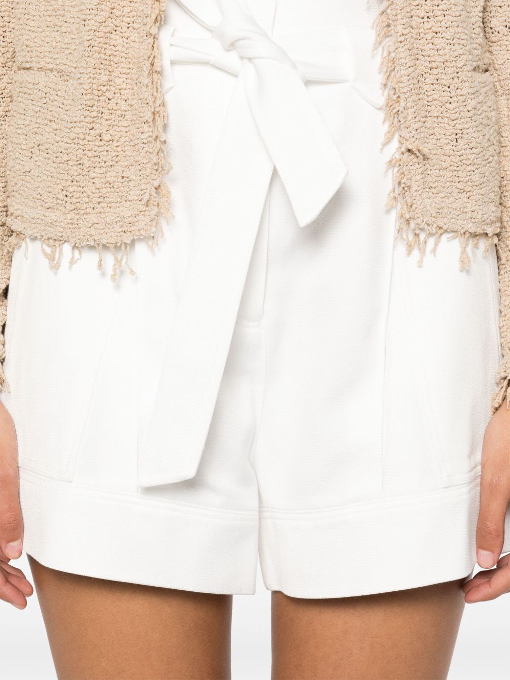 Iro Hannou Cotton Blend Shorts In White