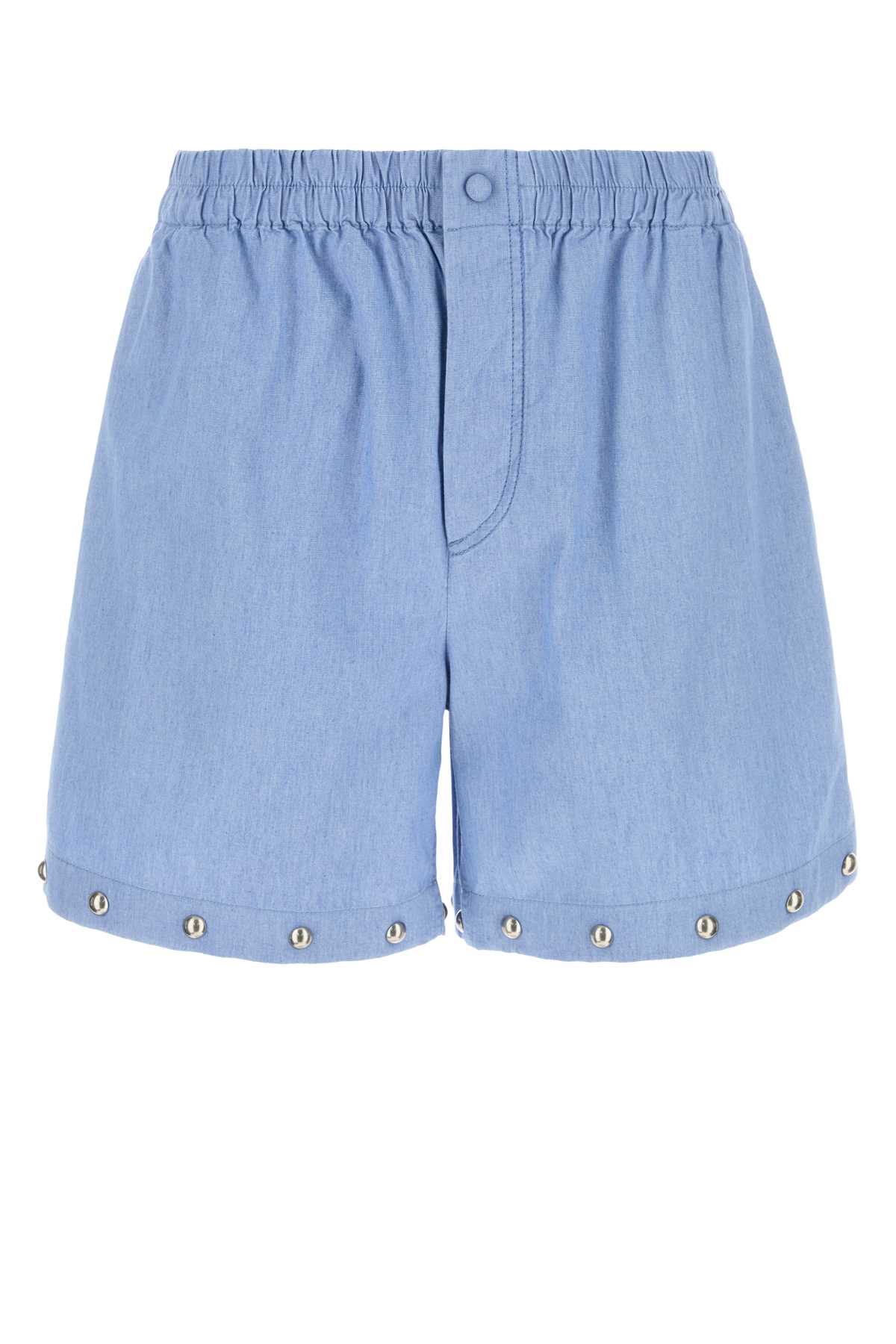 Light-blue Denim Bermuda Shorts