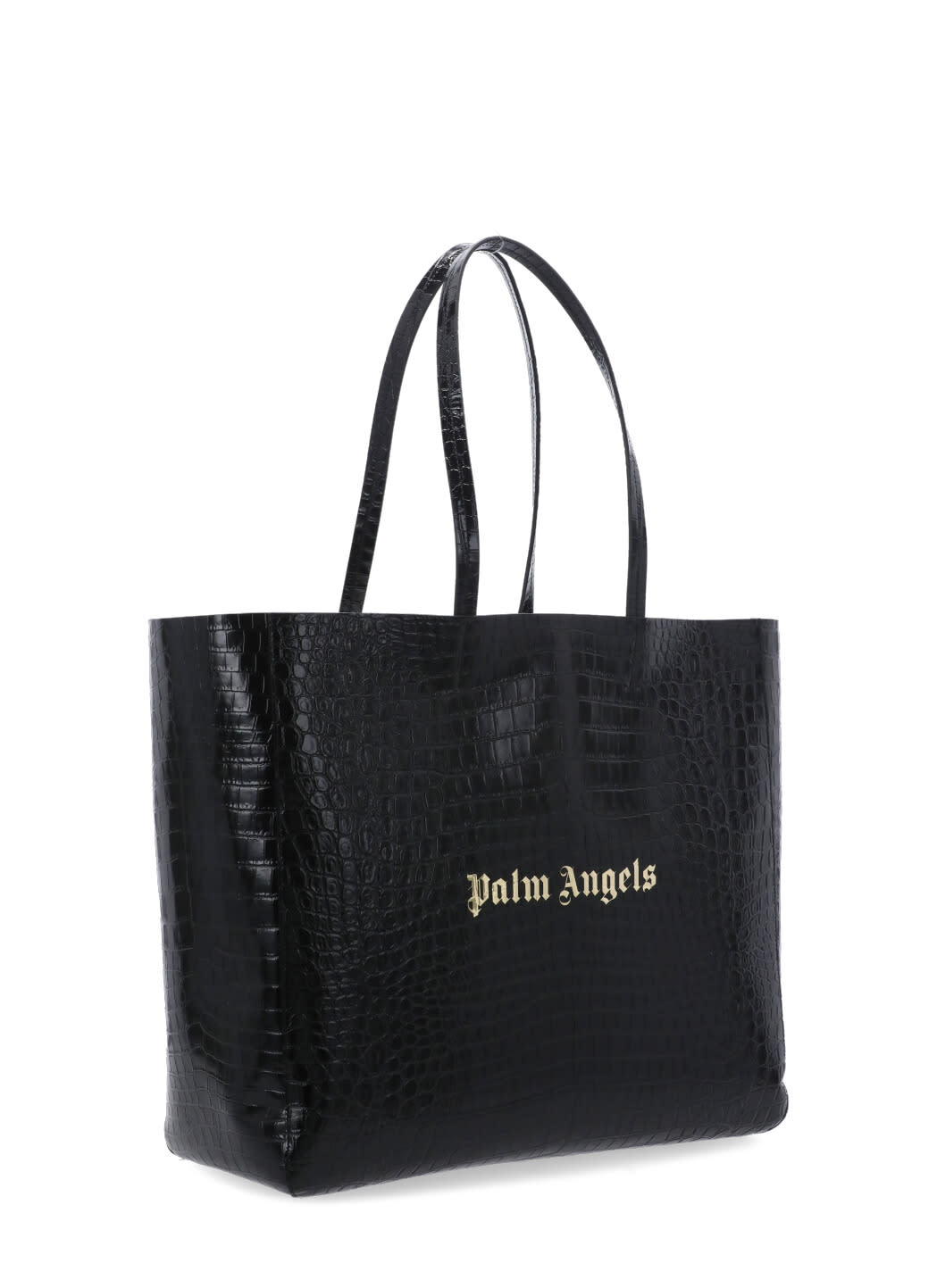 Shop Palm Angels Palm Shopping Bag In Black