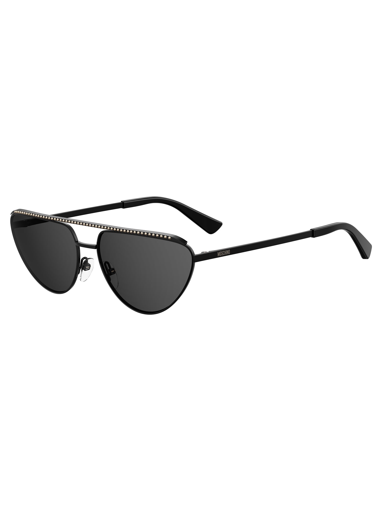 Shop Moschino Eyewear Mos057/g/s Sunglasses In /ir Black
