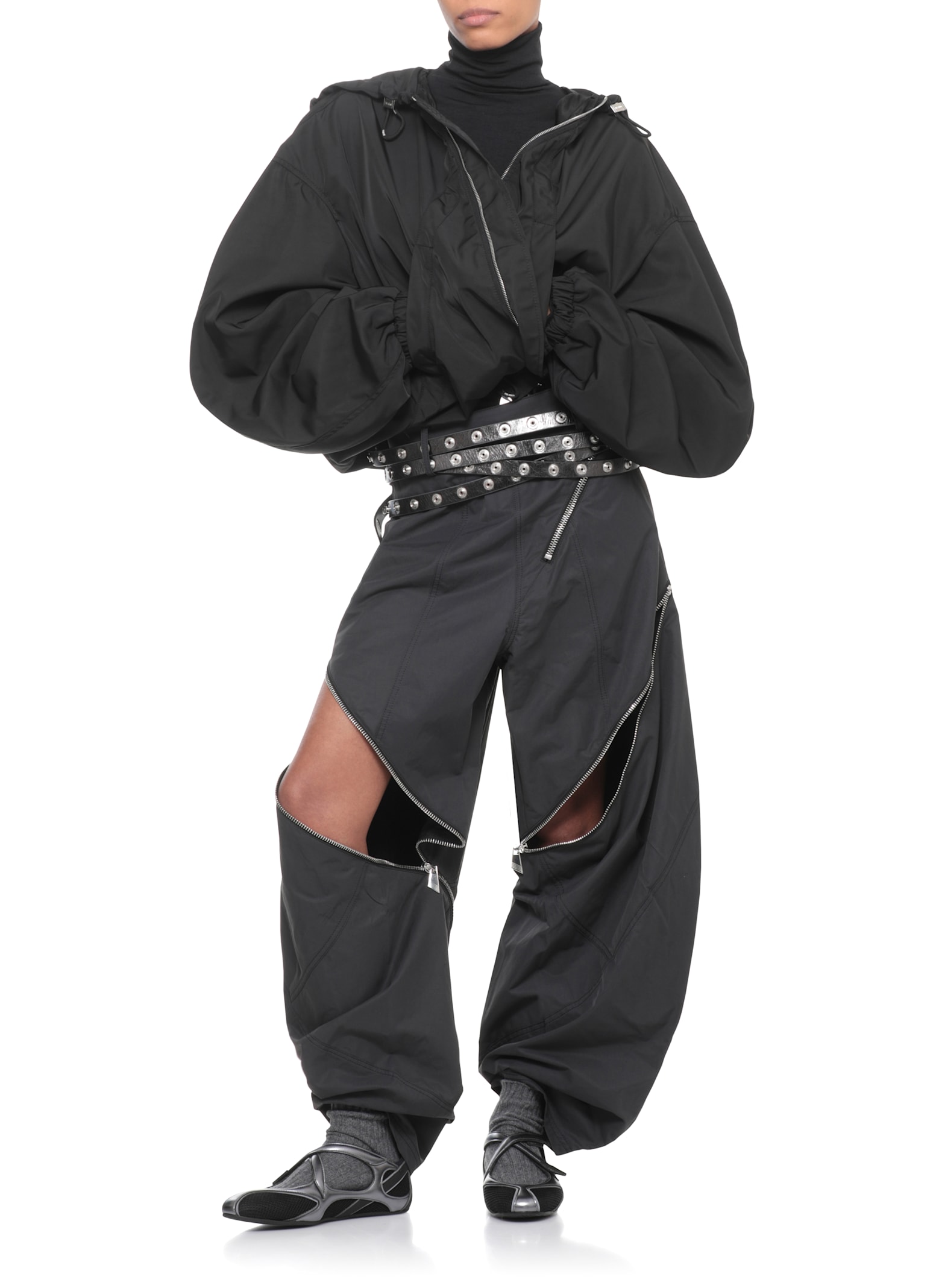 Attico Floor 01 Ballerinas In Animal Print