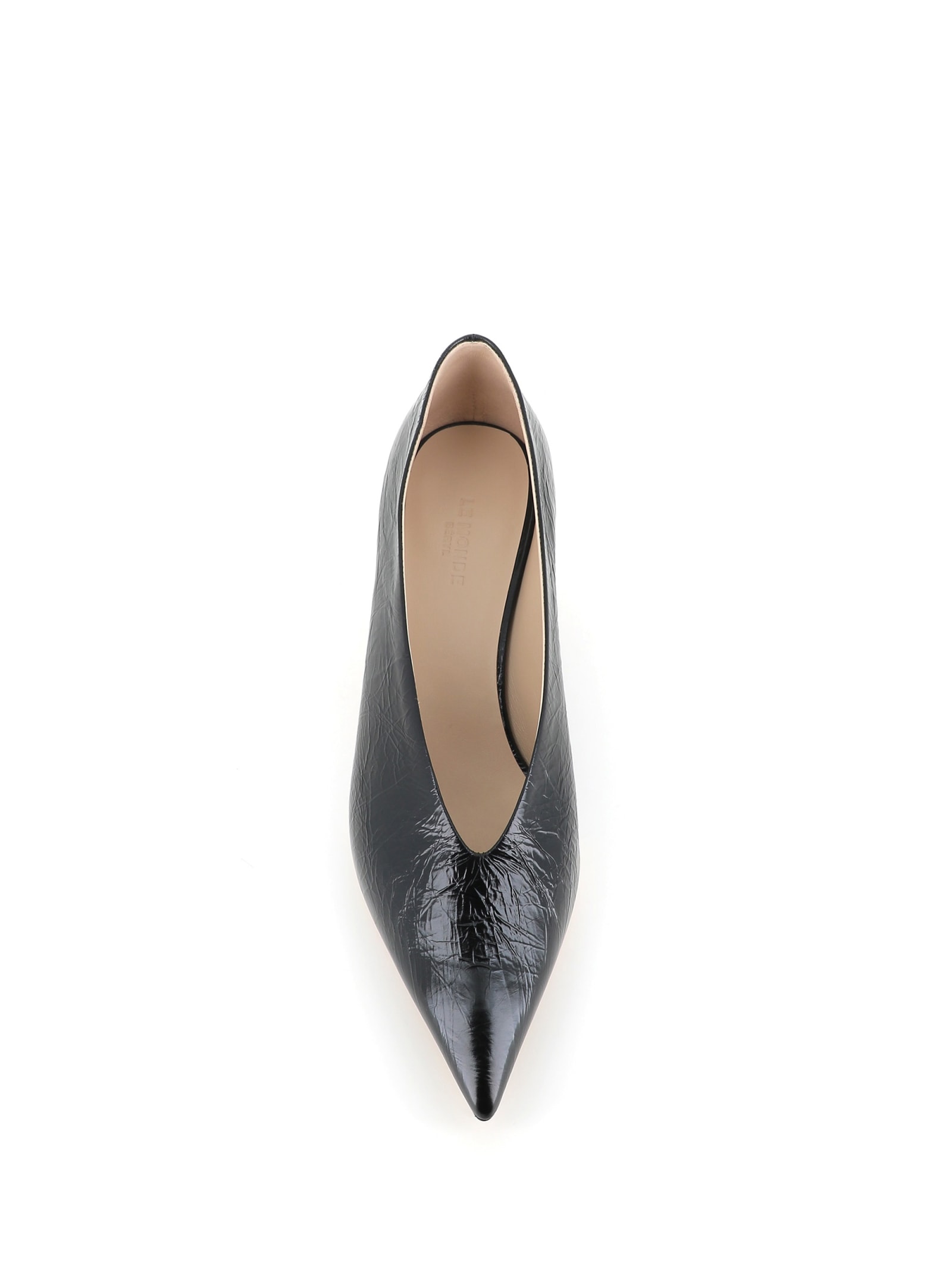 Le Monde Beryl Décollette Babouche Kitten Heel In Black