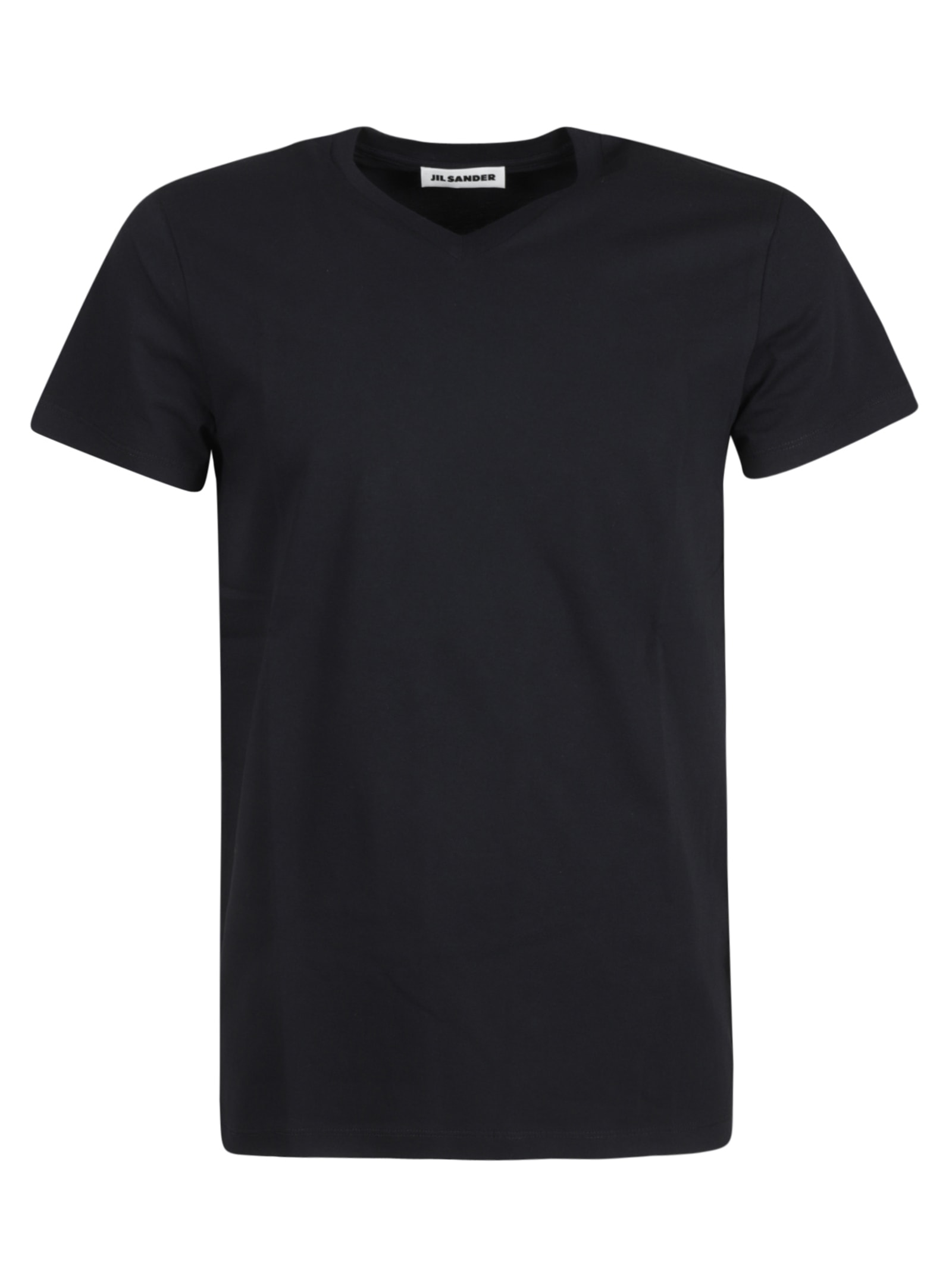 Jil Sander V-neck T-shirt In Night Blue