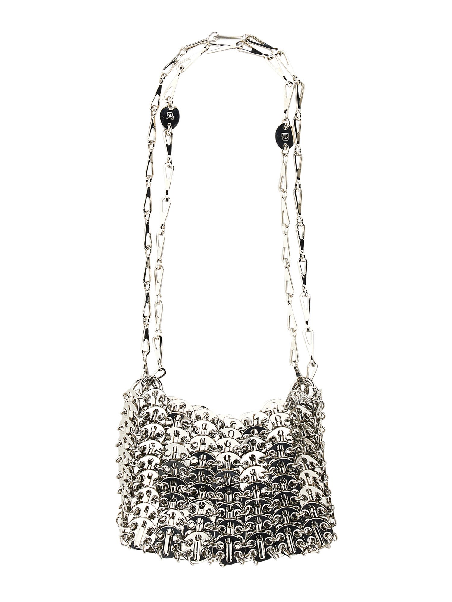 Shop Rabanne 1969 Nano Bag In Silver