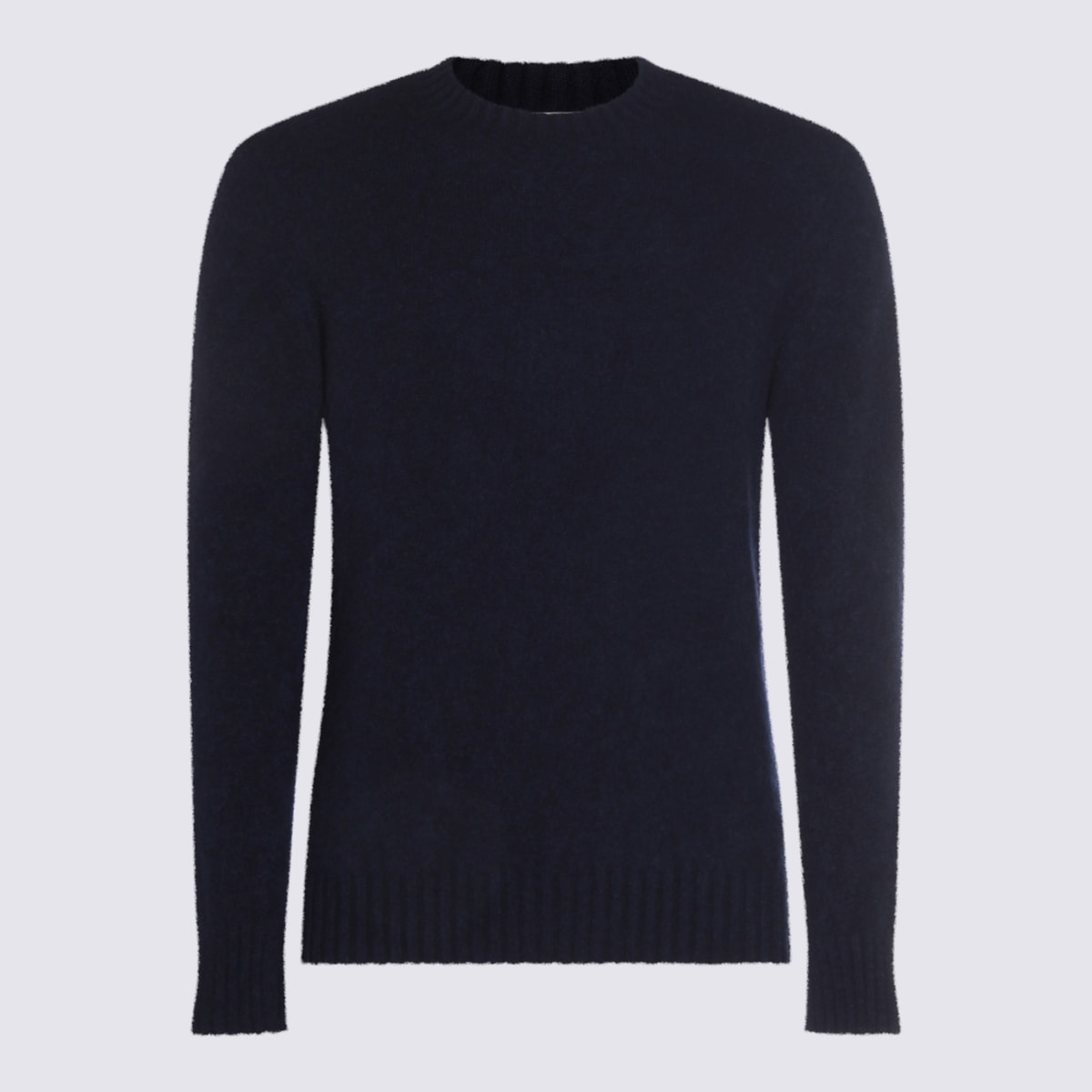 Piacenza Cashmere Crew-neck Cashmere-silk Blend Sweater In Blue