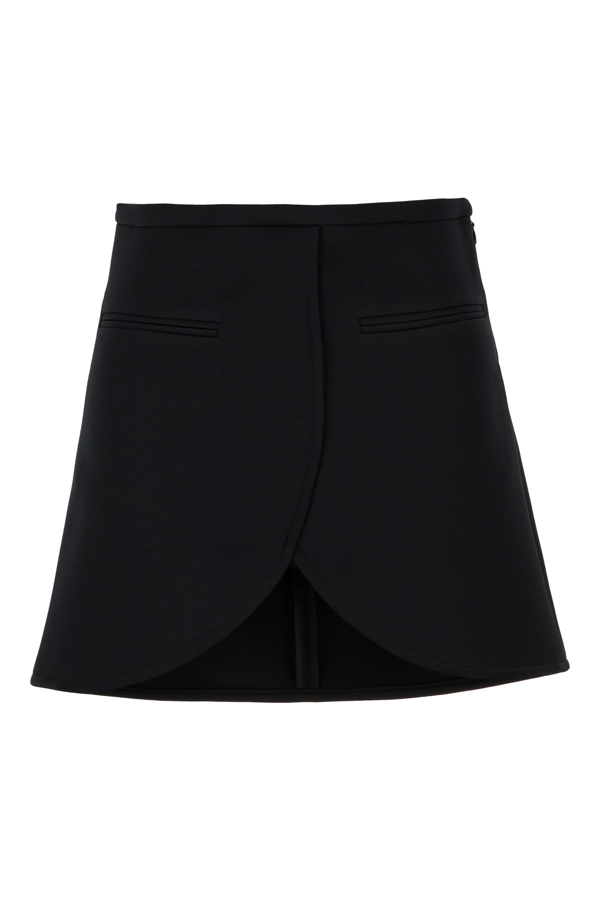 Courrèges Courreges Ellipse Twill Mini Skirt In In Black