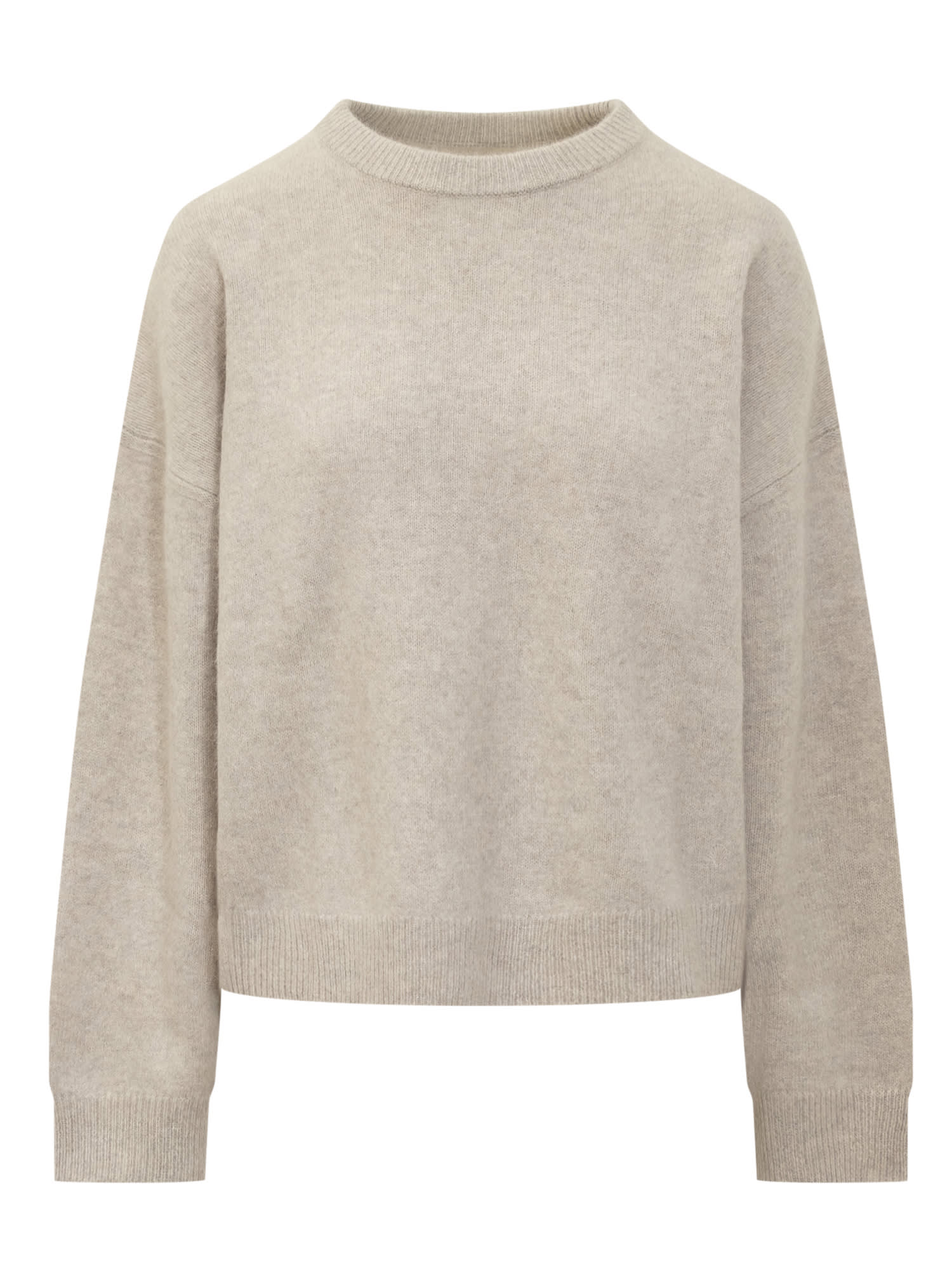 Shop Loulou Studio Sweater In Stone Melange