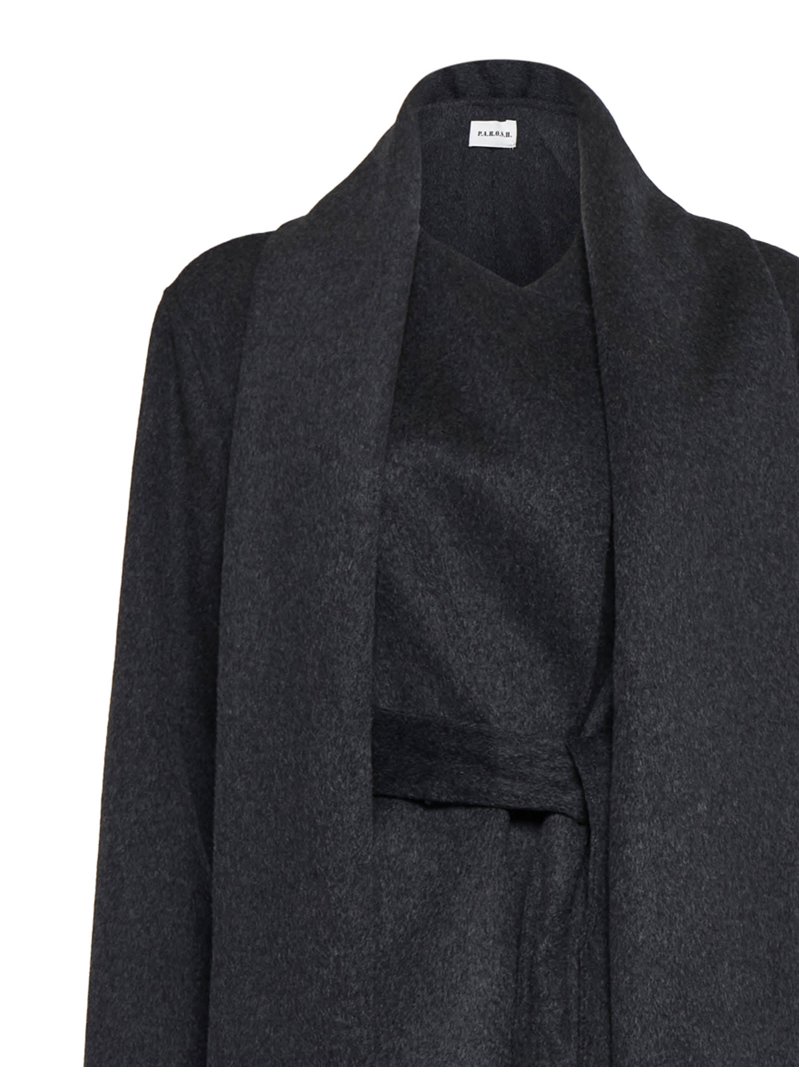 Shop P.a.r.o.s.h Coat In Anthracite