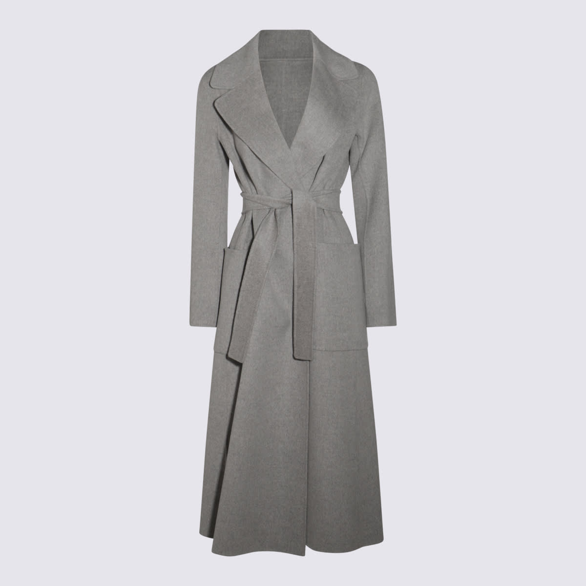 'S MAX MARA GREY WOOL COAT