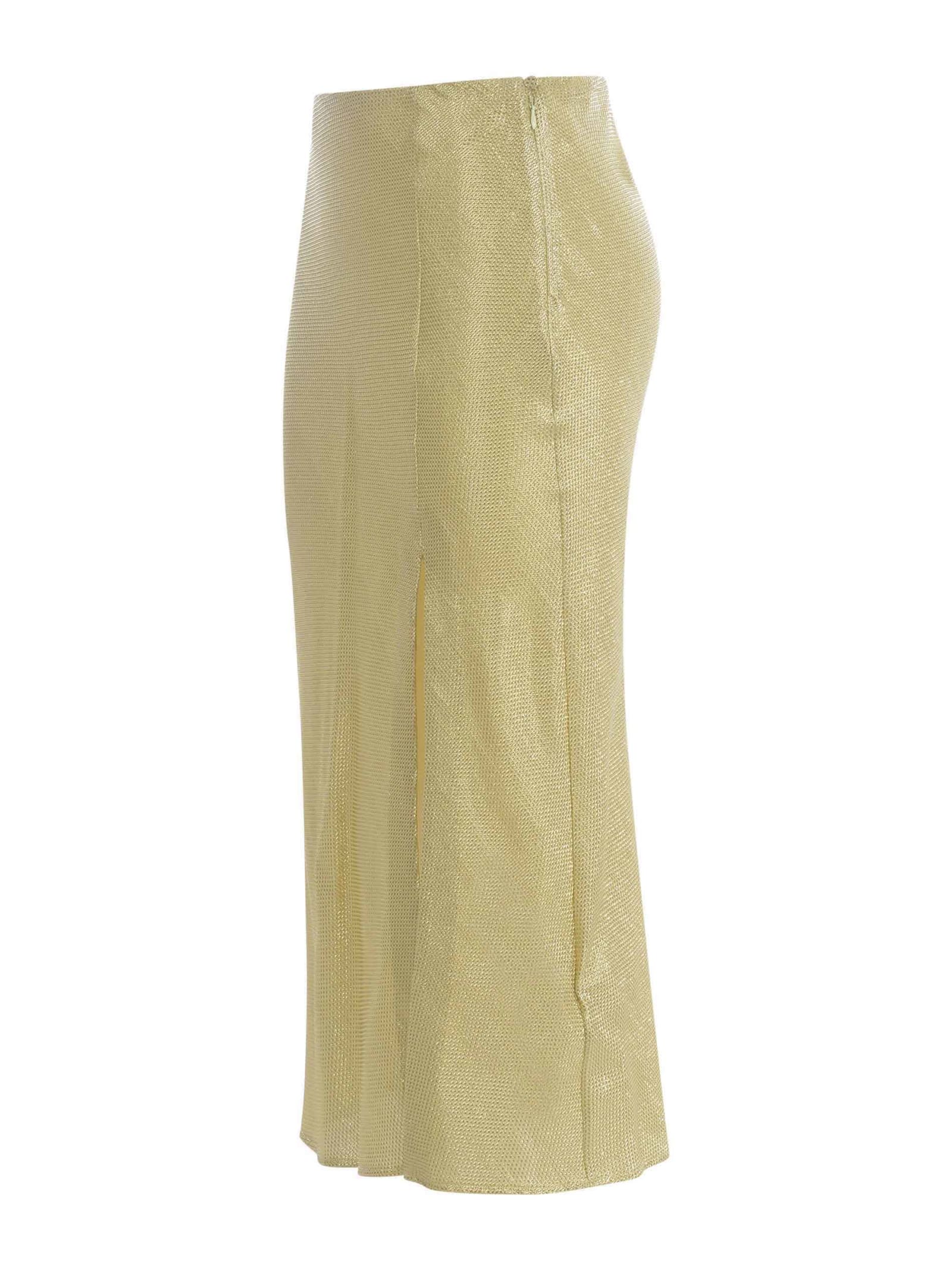 Shop Forte Forte Skirt  Jacquard And Lurex In Oro
