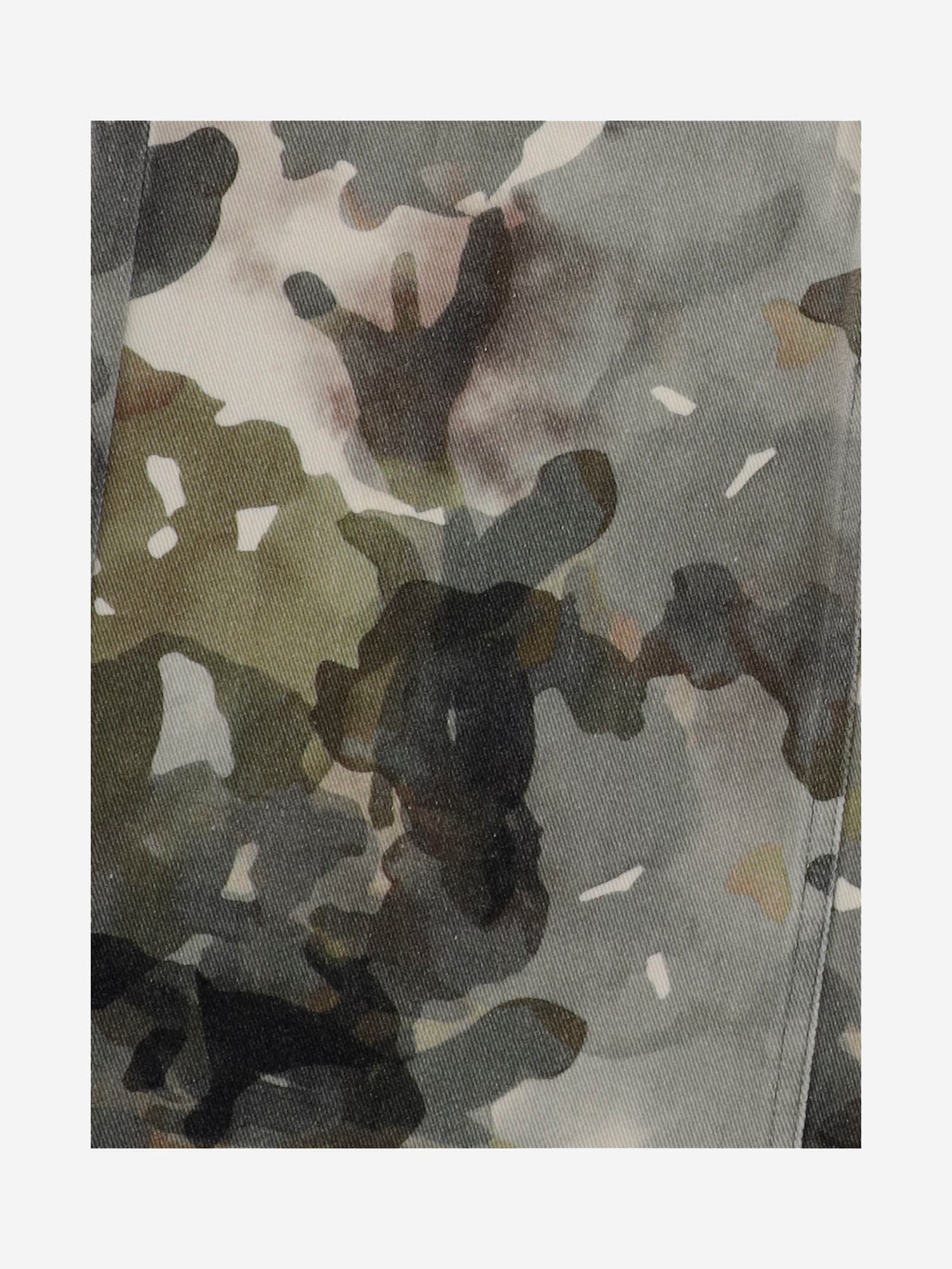 IL GUFO PANTS WITH CAMOUFLAGE PRINT