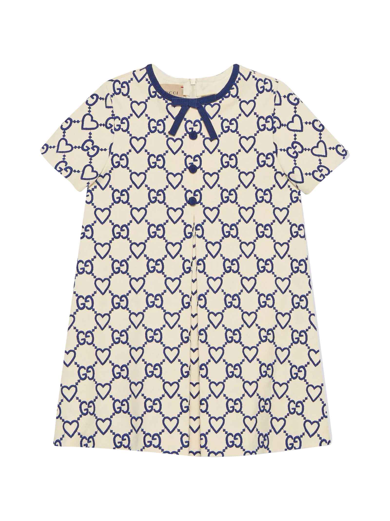 Gucci Ivory / Blue Dress Baby Girl