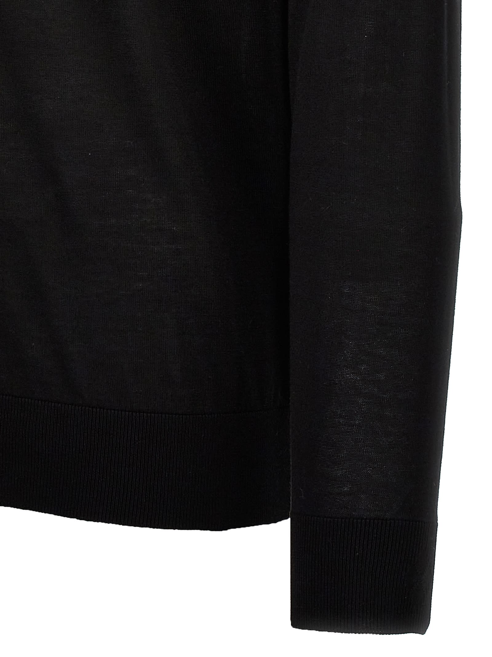Shop Ballantyne Cotton Sweater In Black