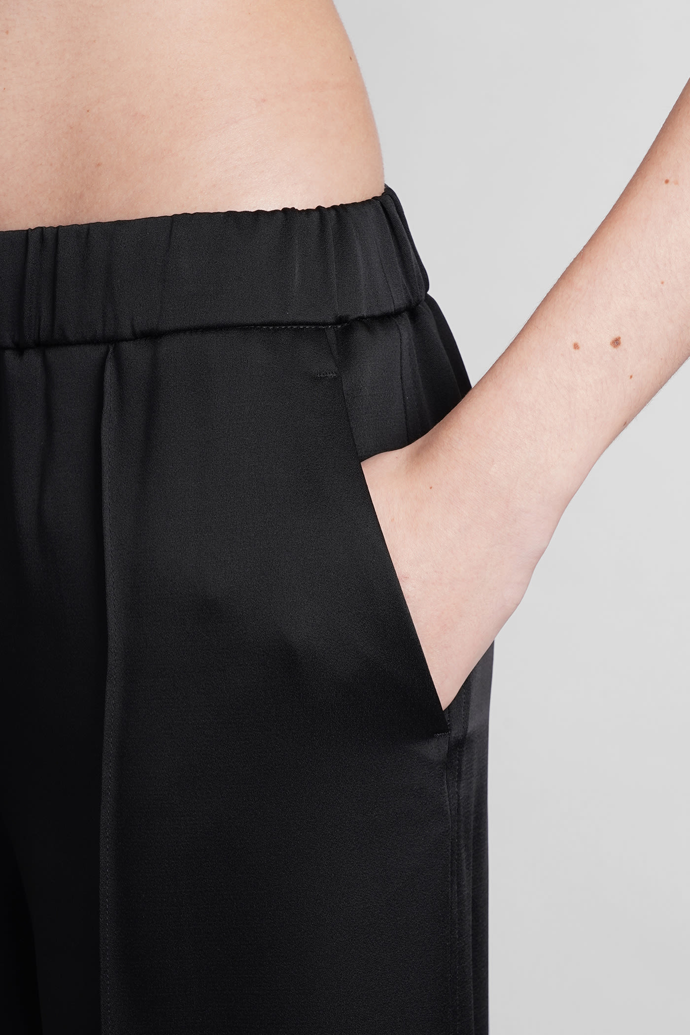 Shop Jil Sander Pants In Black Acetate