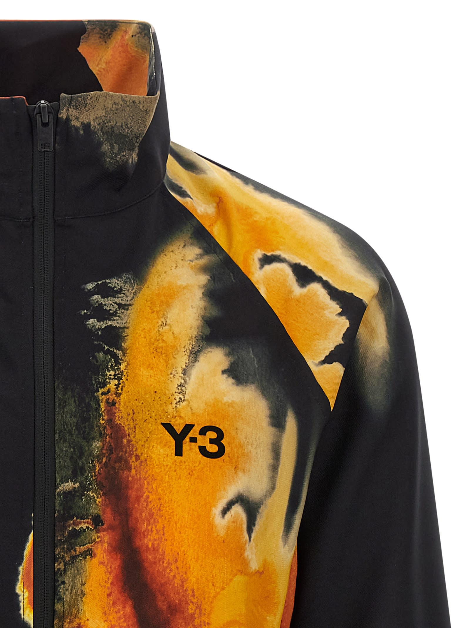 Y-3 Adidas ' Aop - 3-strisce' Sweatshirt In Black