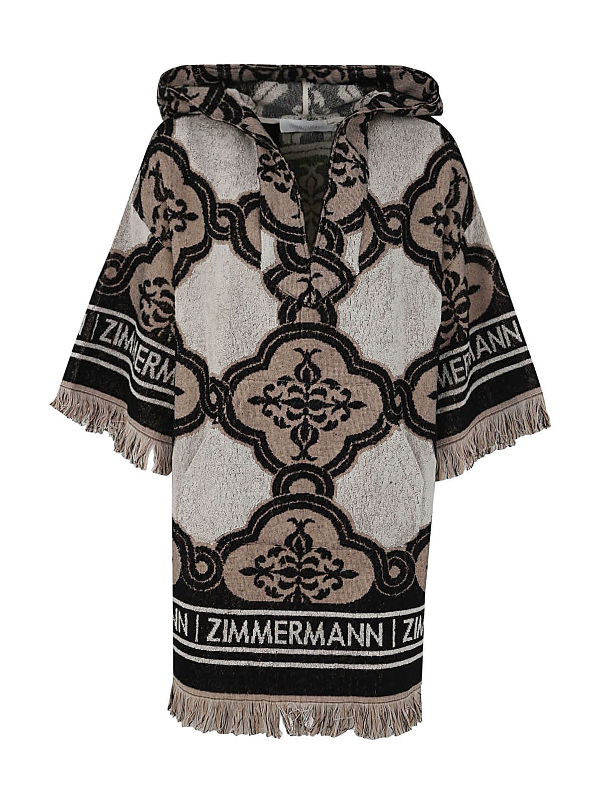 ZIMMERMANN CLOVER TERRY TOWEL MINI DRESS