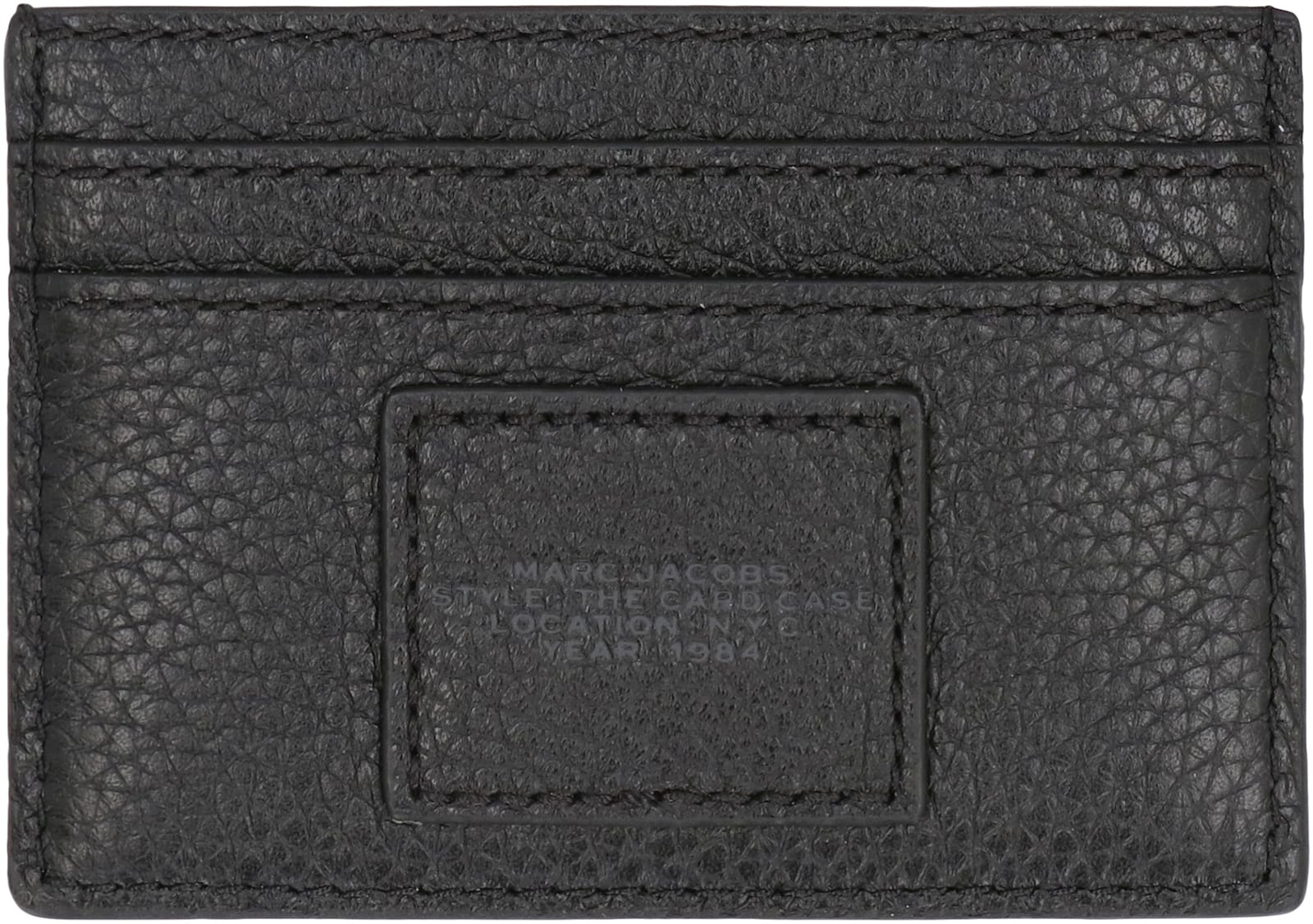 Shop Marc Jacobs The Card Case Leather In Black